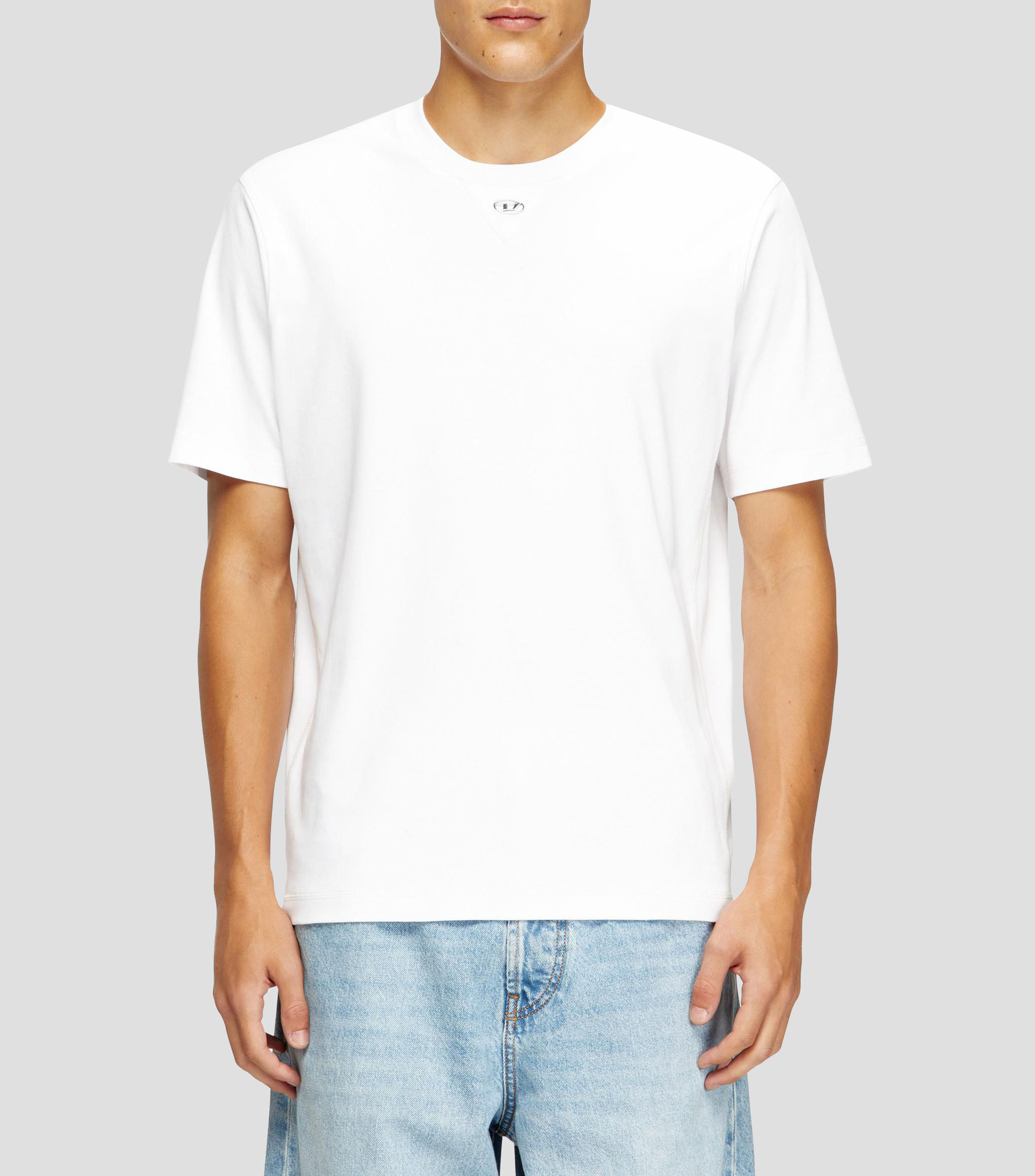 Playera cuello redondo manga corta lisa Hombre