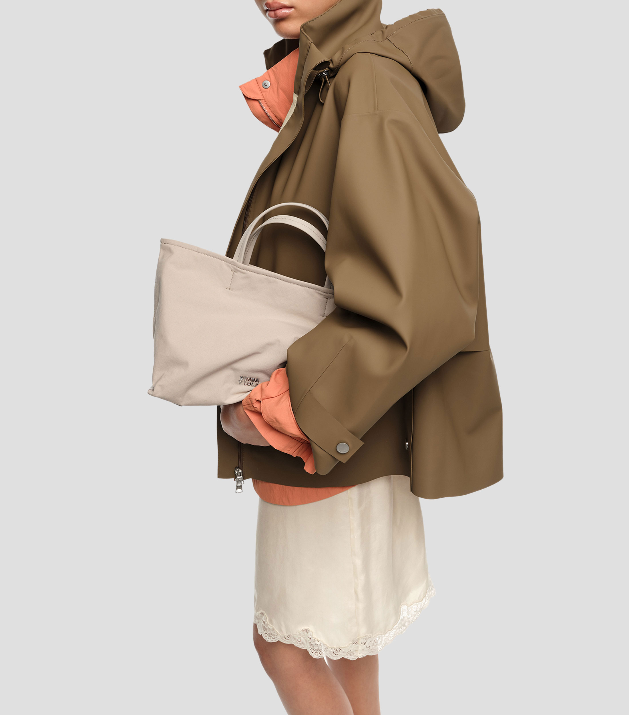 Bolsa shopper mediana gabardina Mujer