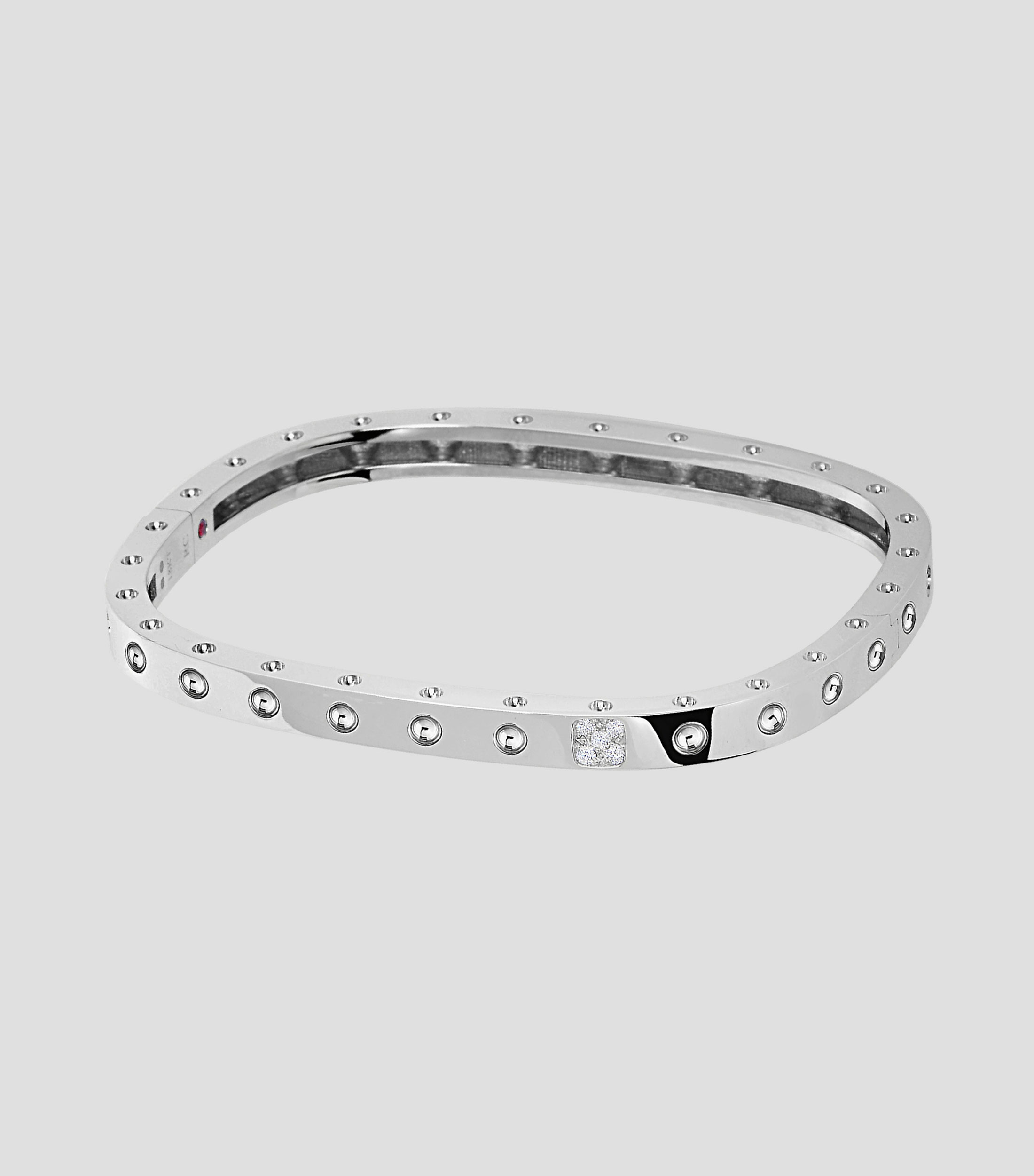 Brazalete en Oro blanco de 18 kilates con diamantes Pois Noi Mujer