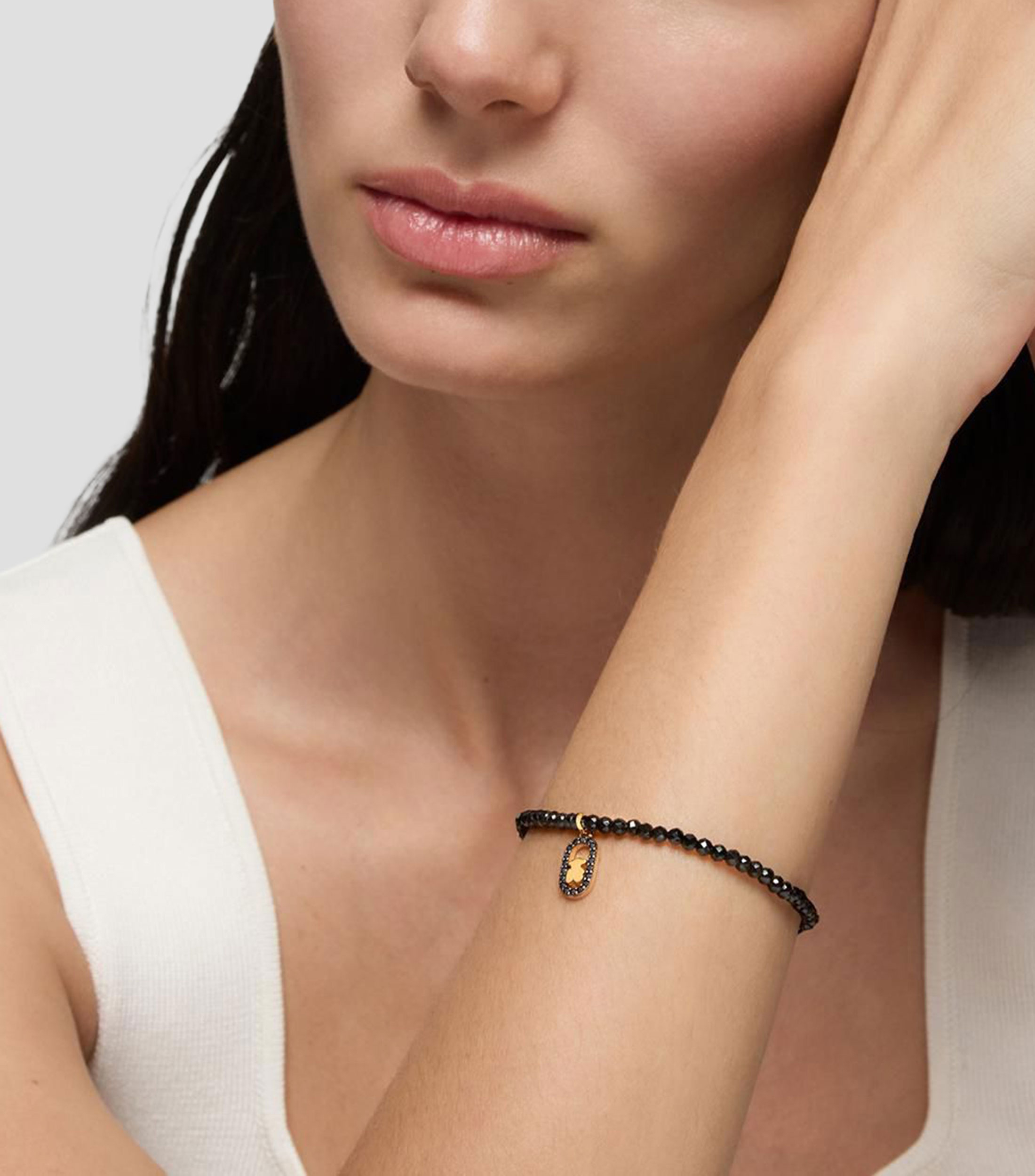 Pulsera elástica con espinelas Camille Mujer