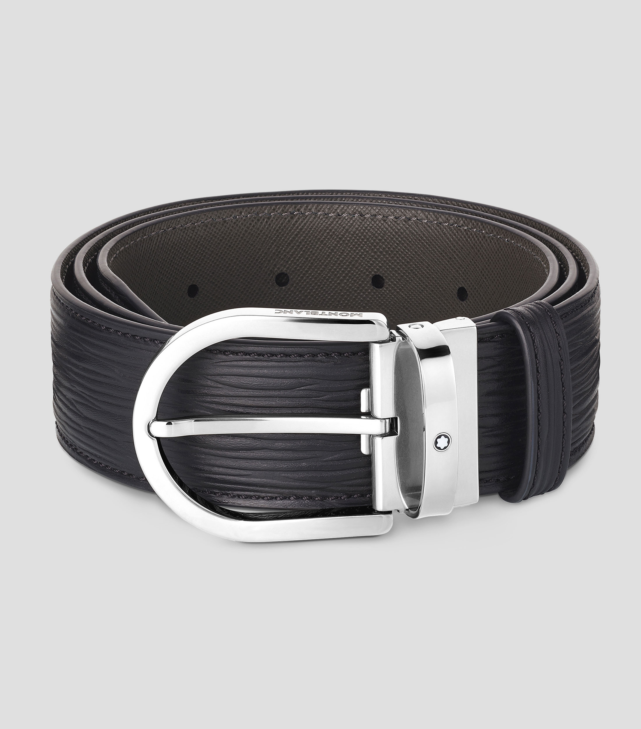 Cinturon en piel casual Hombre