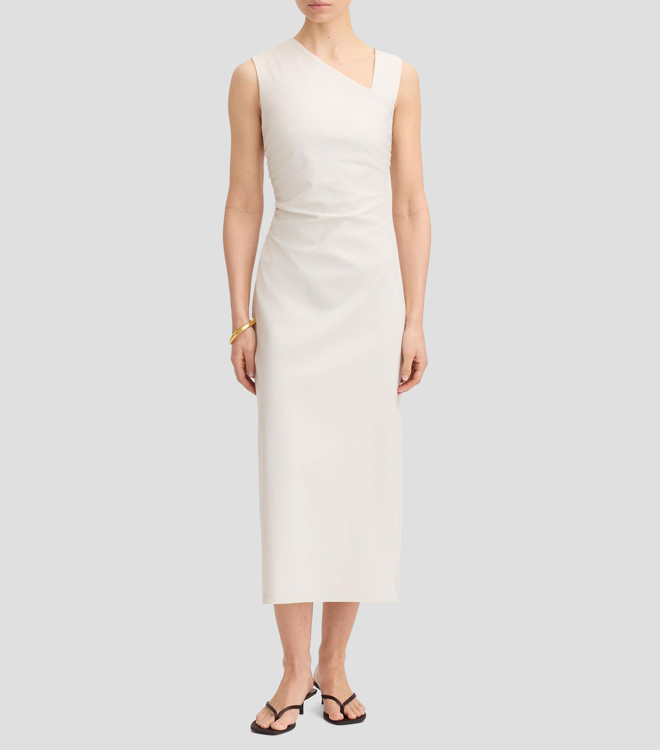 Vestido de fiesta midi liso Mujer