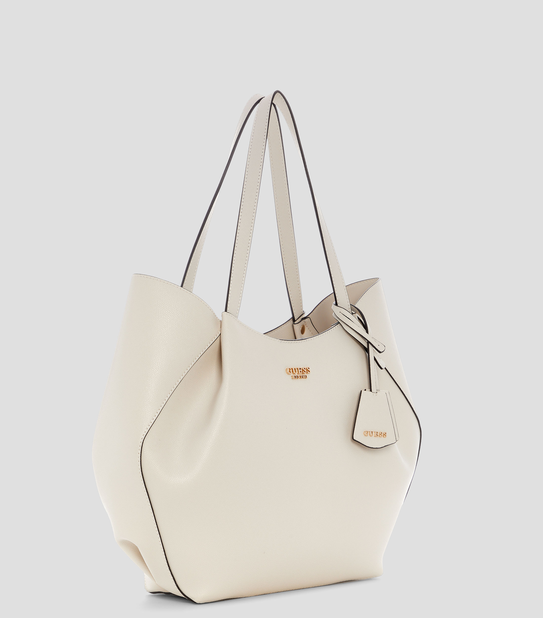 Bolsa tote lisa con detalle texturizado Mujer