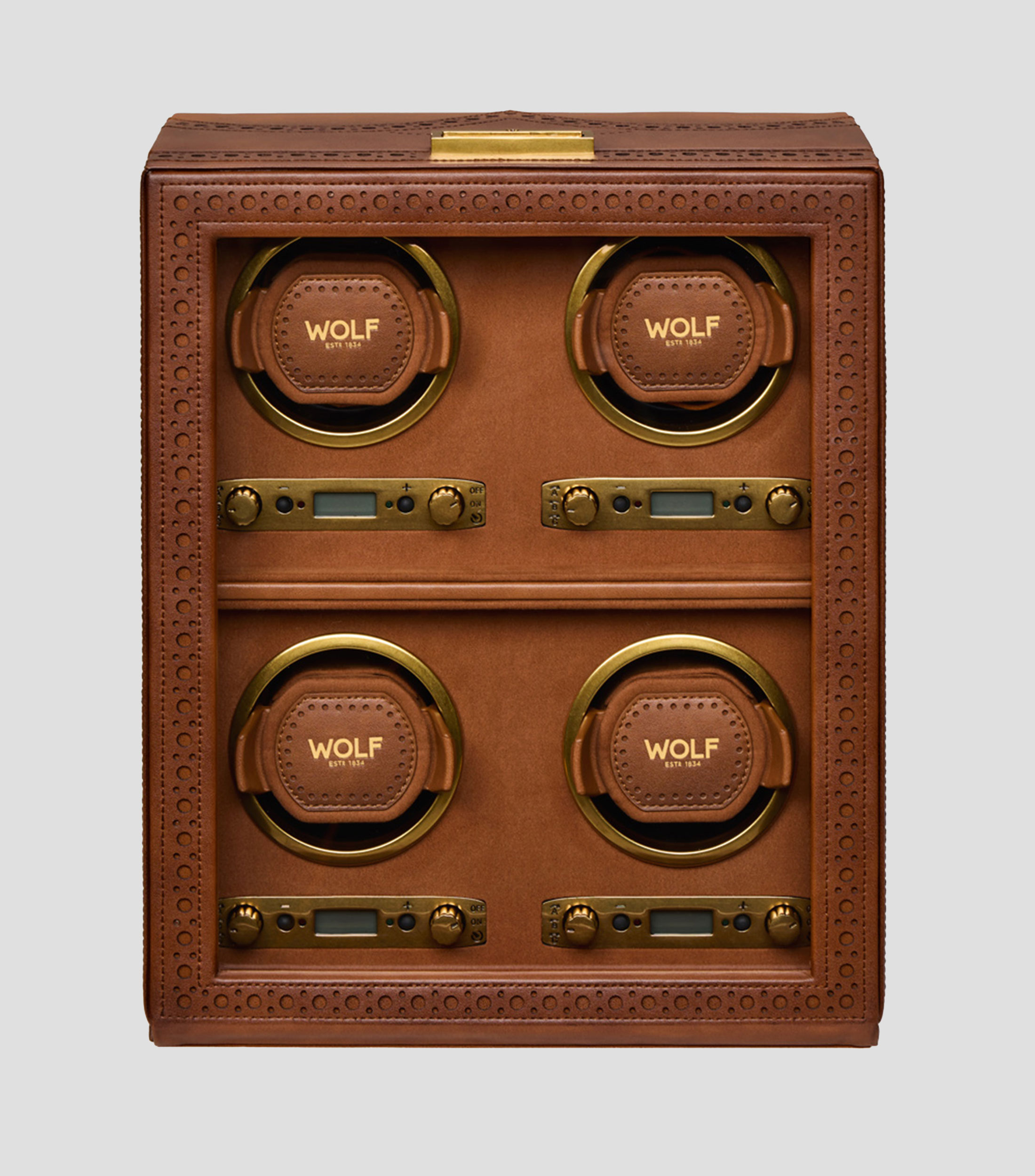 Estuche para relojes automáticos Brogue Hombre