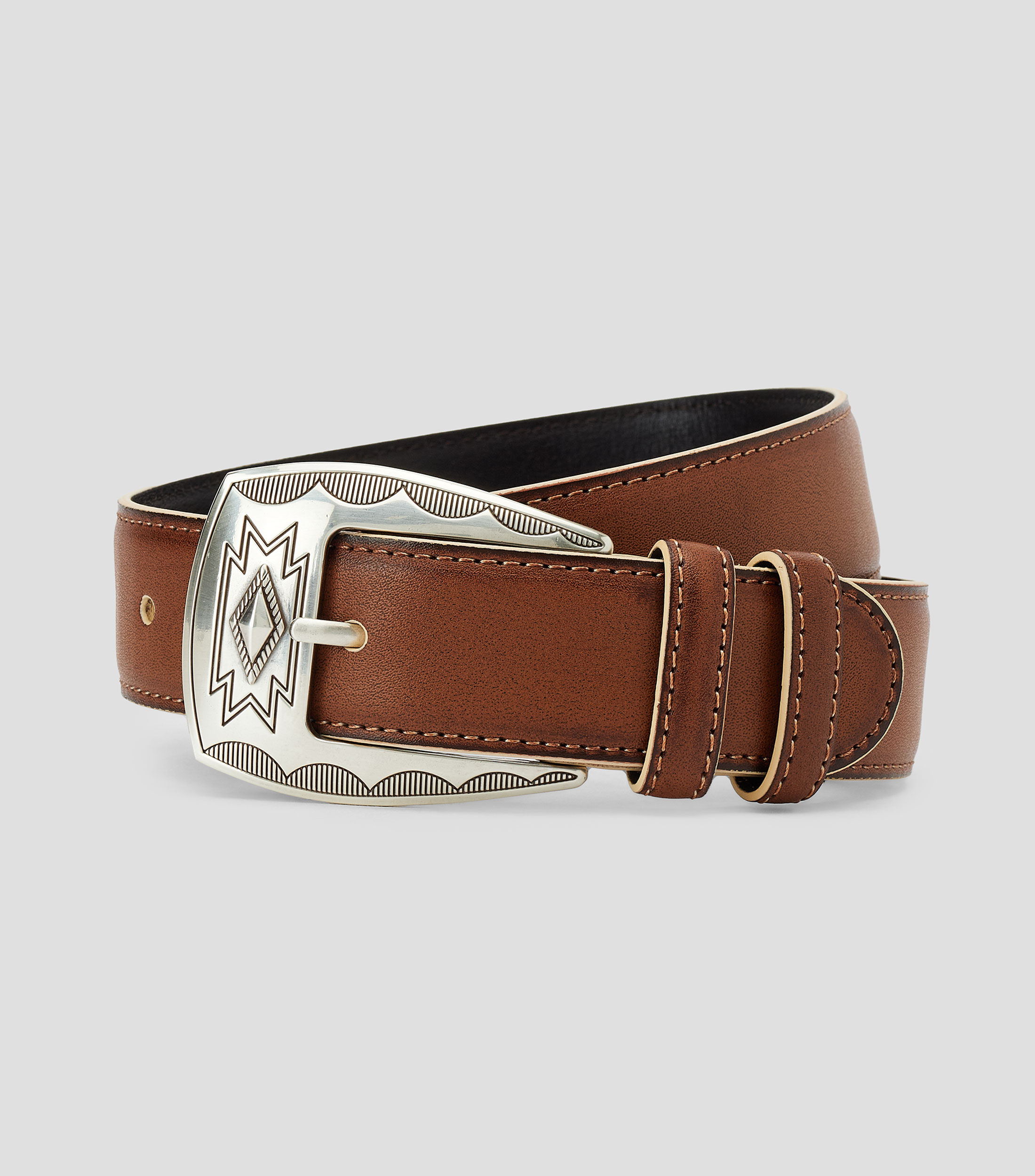 Cinturón en piel casual Western Mujer
