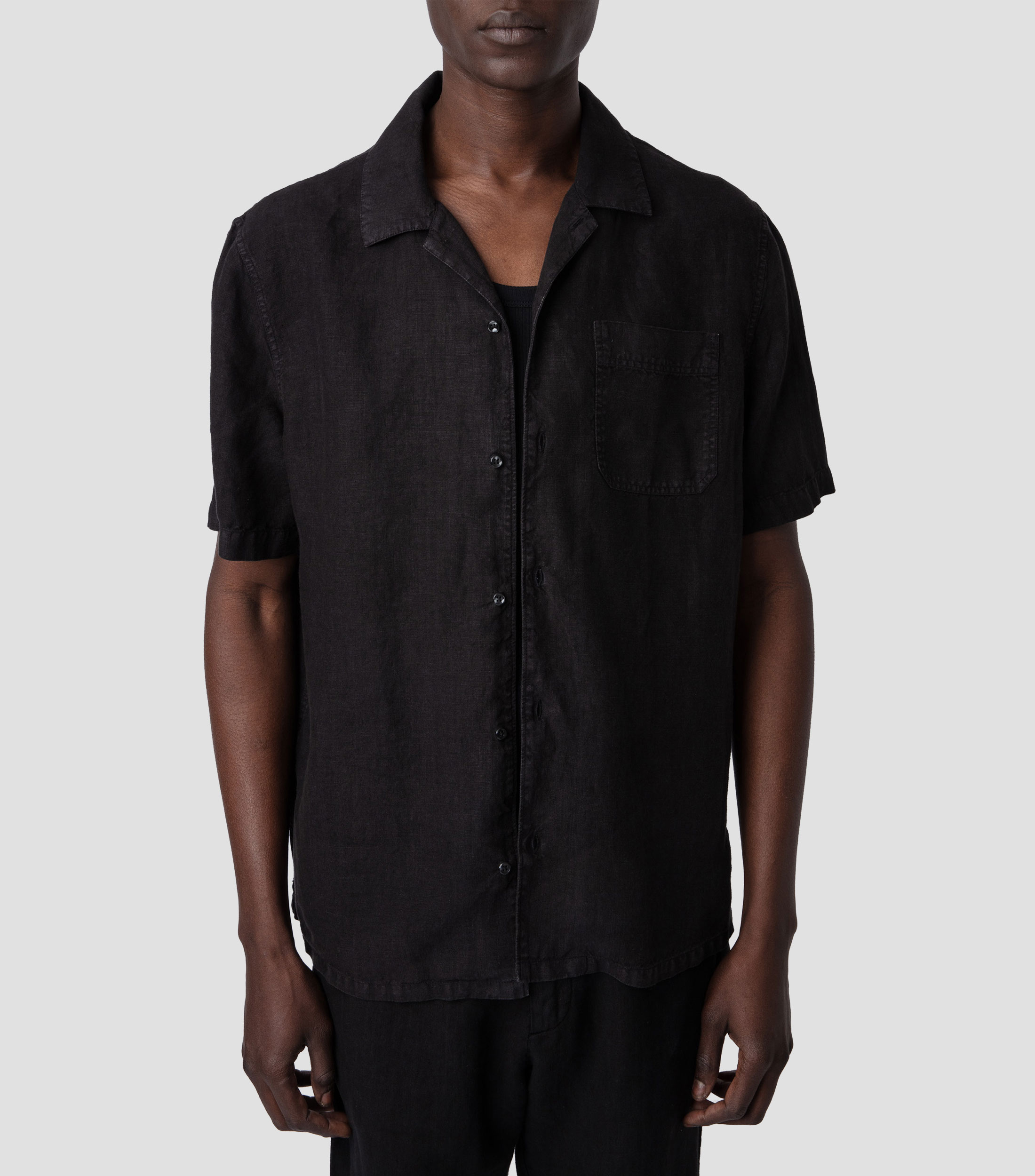 Zadig & Voltaire: Camisa Lino manga corta Hombre | El Palacio de Hierro