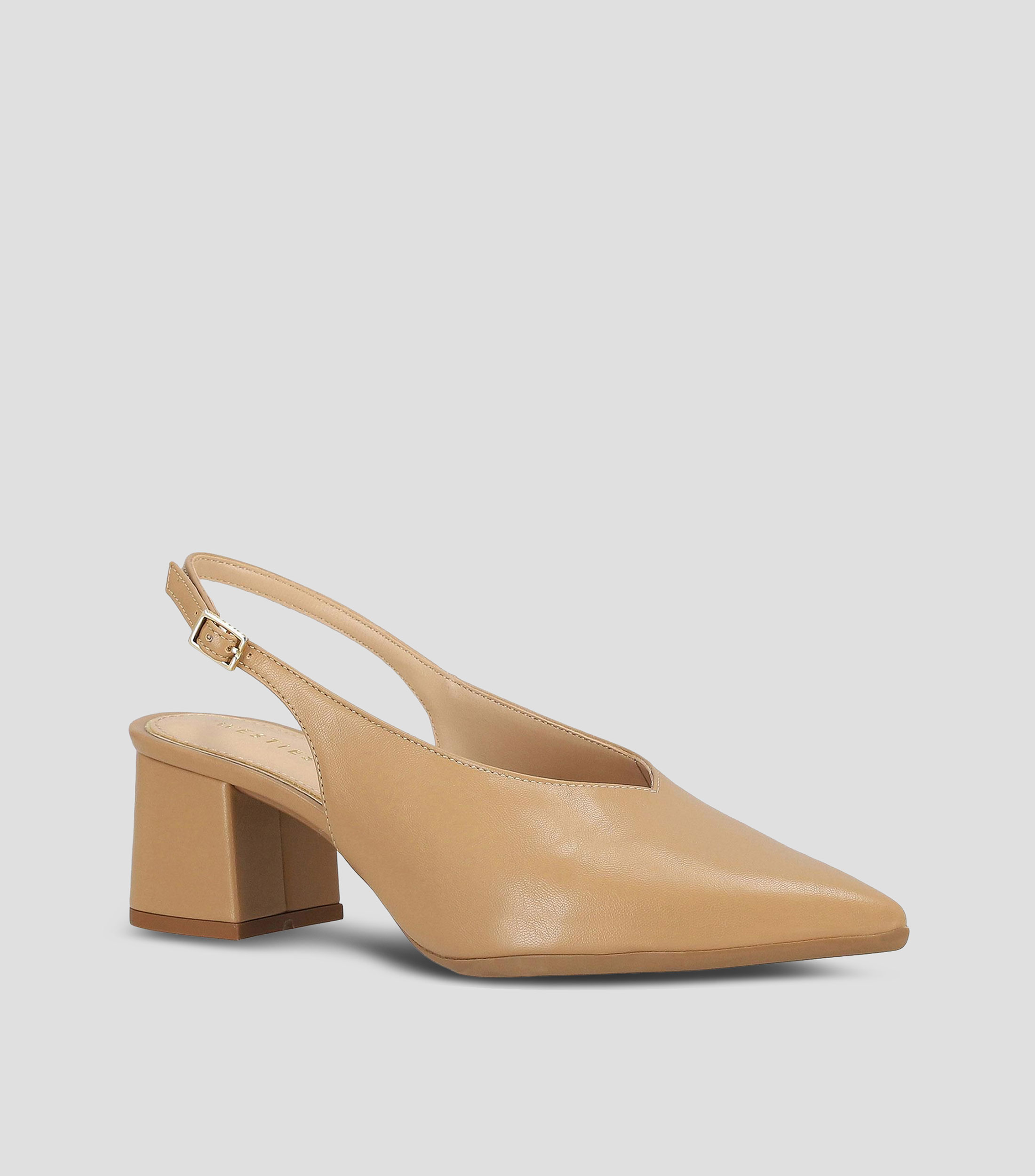 Zapatillas casuales tacón mediano ancho lisas Mujer