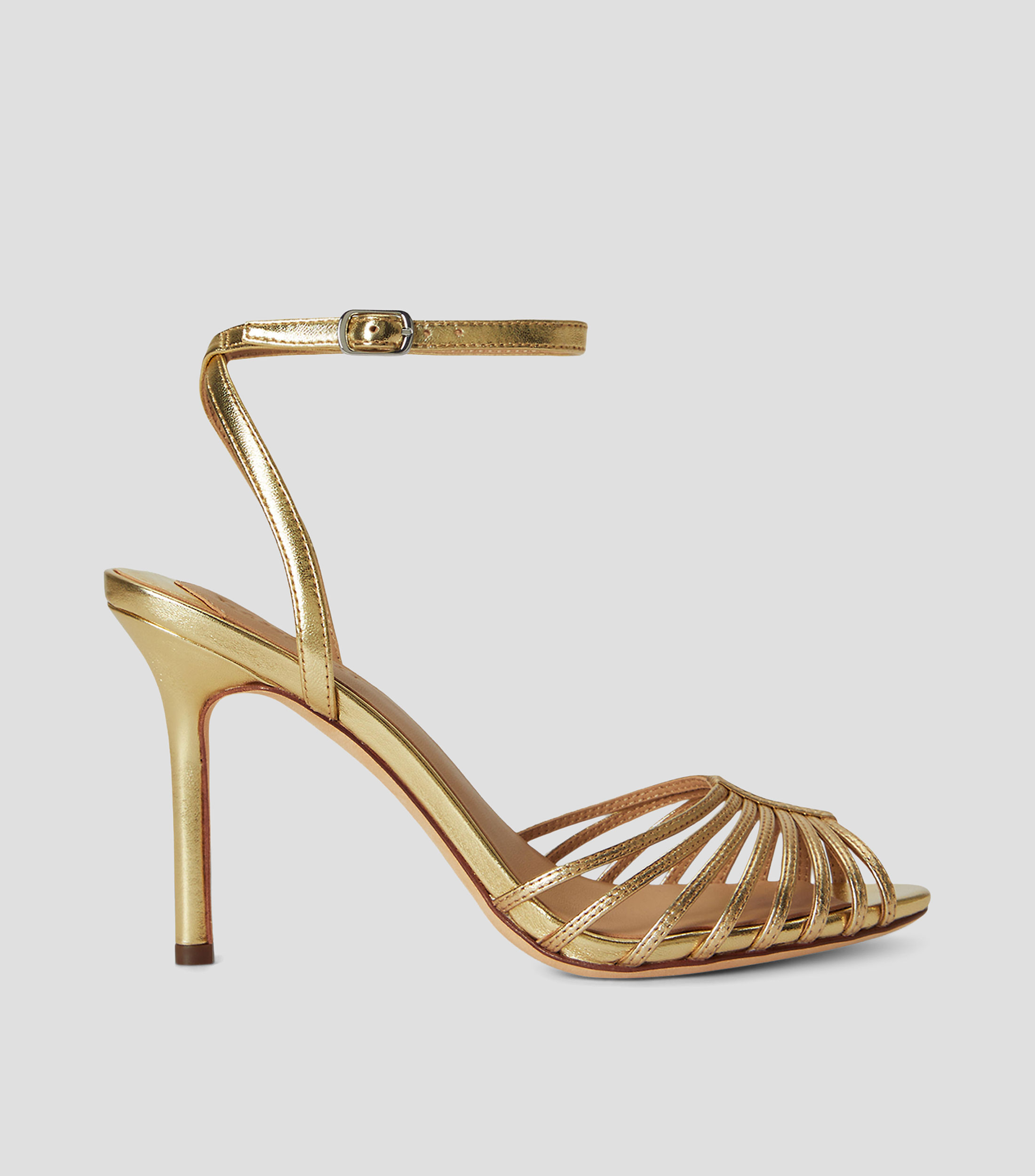 Sandalias con tacón alto delgado Mujer