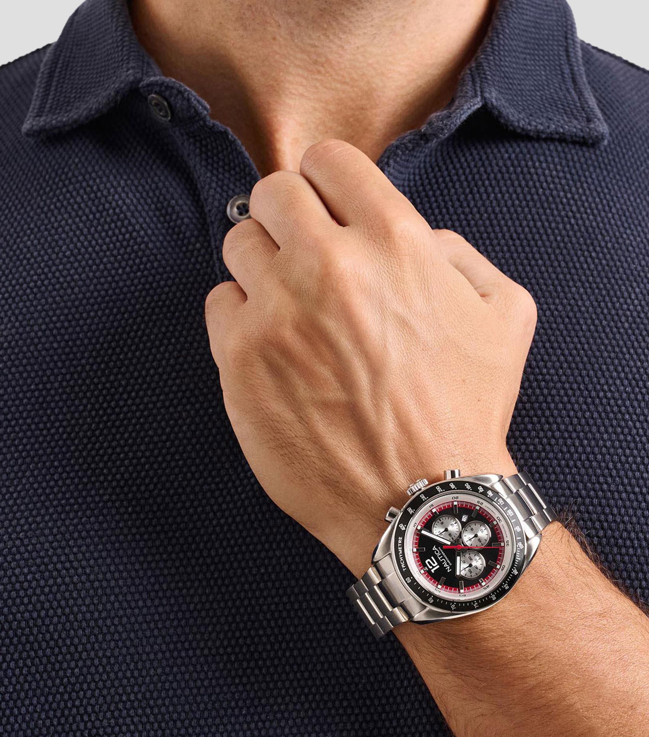 Reloj para Hombre Kedge Casual Negro, Plateado