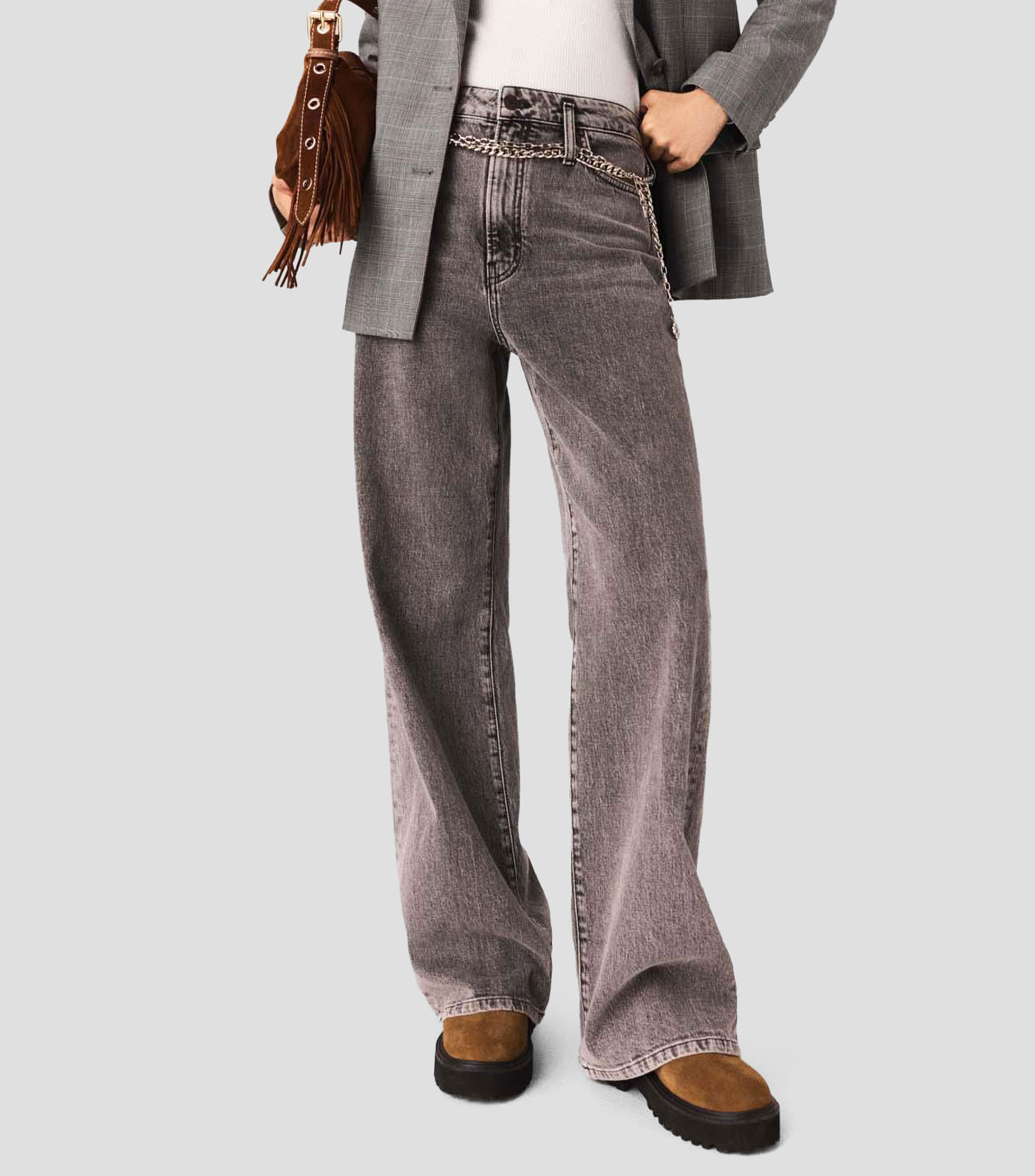 Jeans 226Pantigrey Recto Mujer