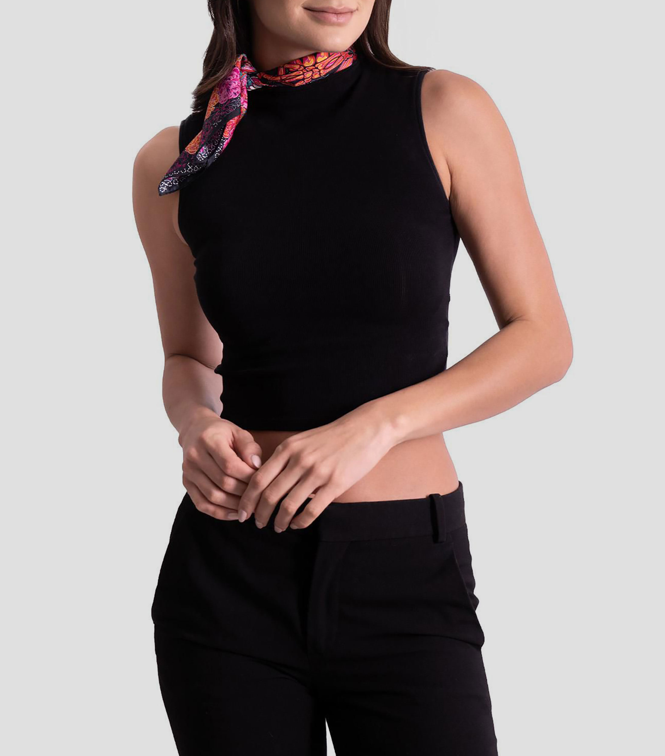 Mascada Estampada Día de Muertos Catrina Mujer