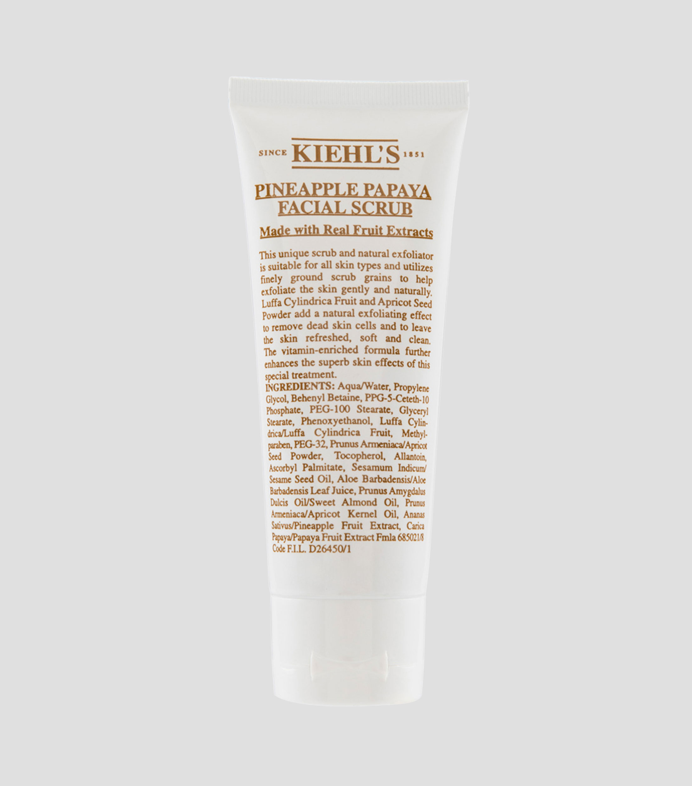 Exfoliante facial natural Pineapple Papaya Facial Scrub, 100 ml