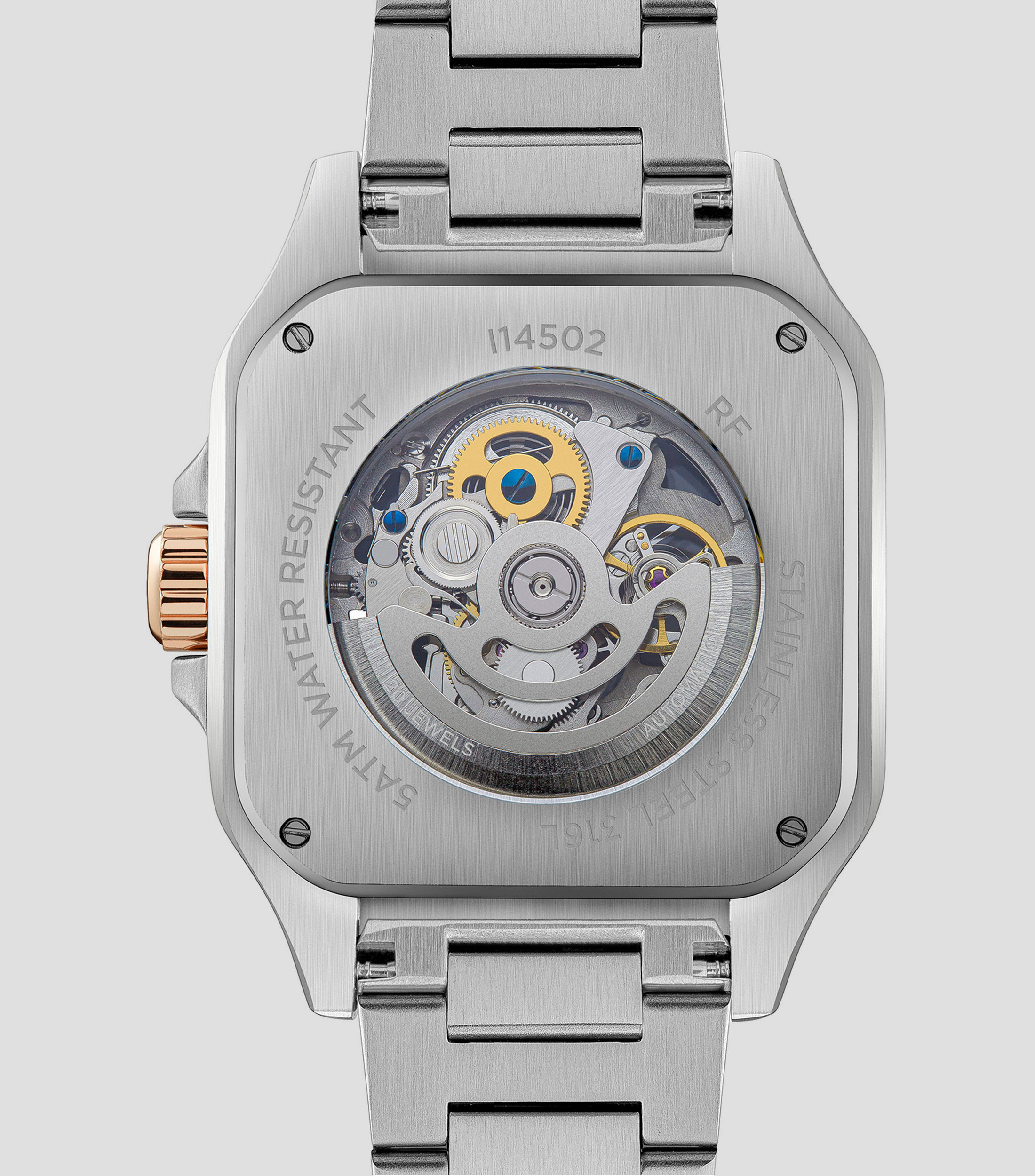 Reloj para Hombre The Ollie Casual plateado y tono oro rosa