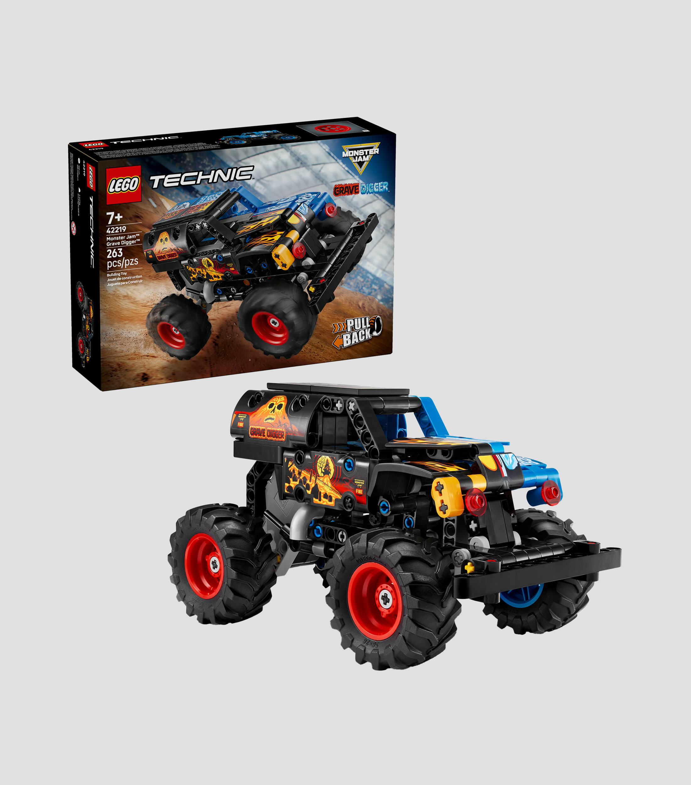 Lego Technic Monster Jam Grave Digger Fuego y Hielo