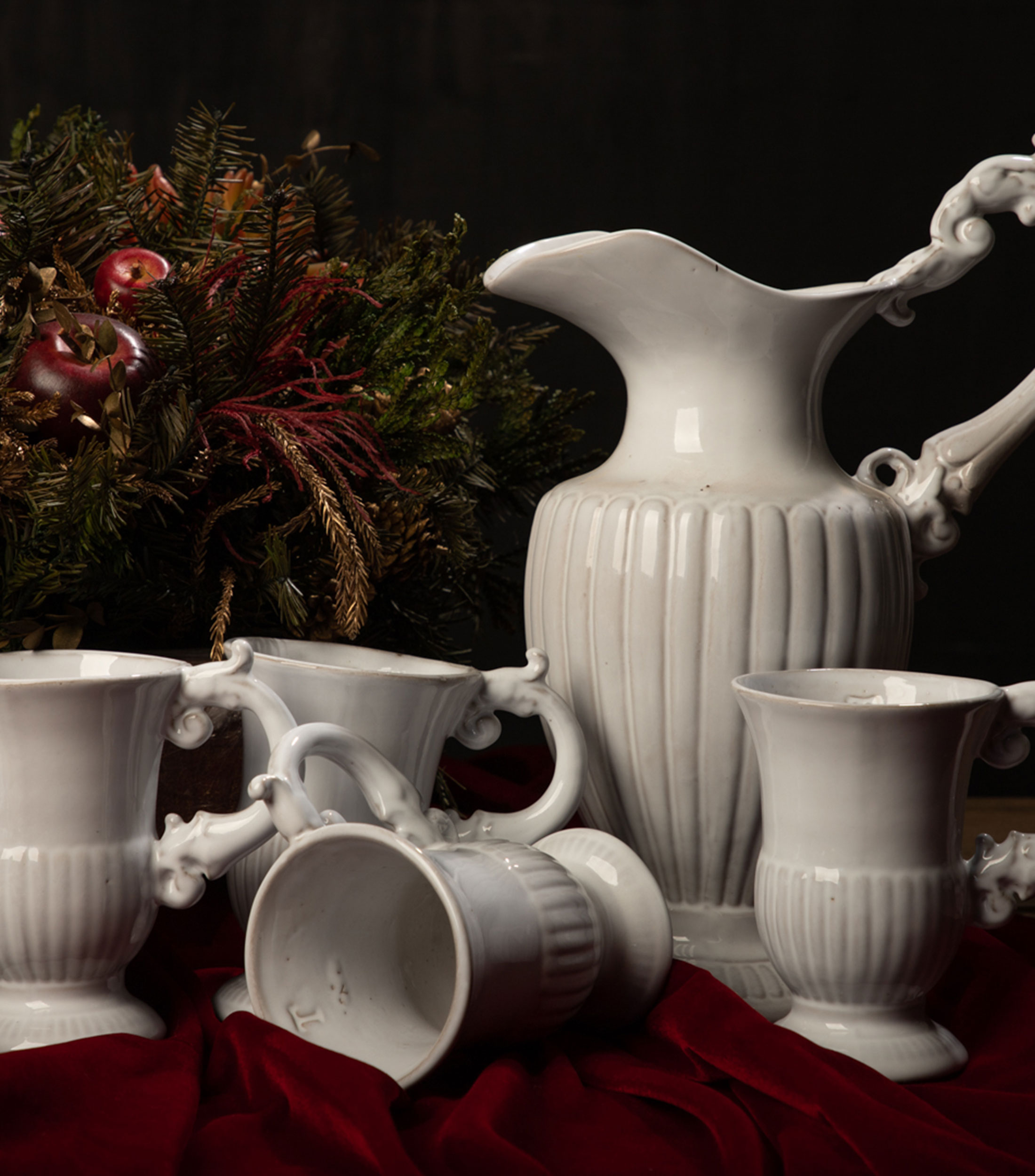 Taza Meissonnier blanca en cerámica, 230 ml