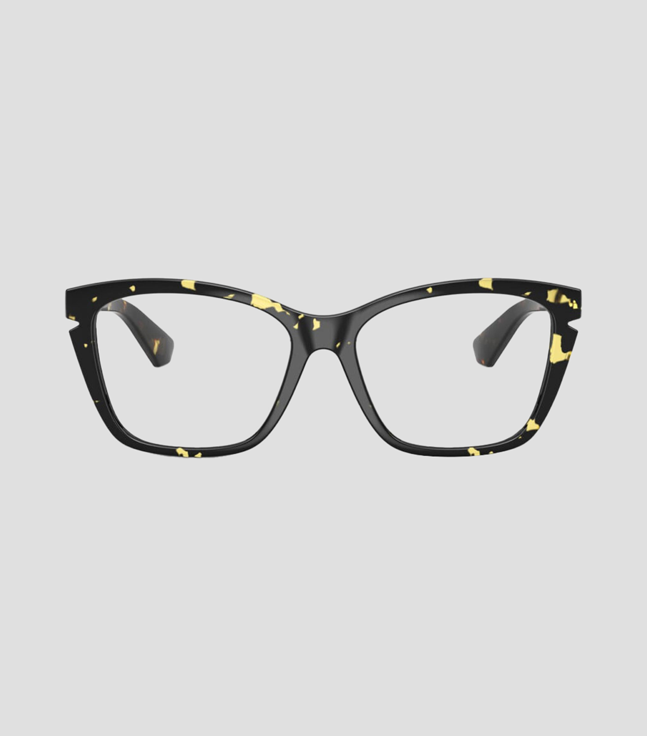 Lentes oftálmicos cuadrados amarillo tortuga Mujer