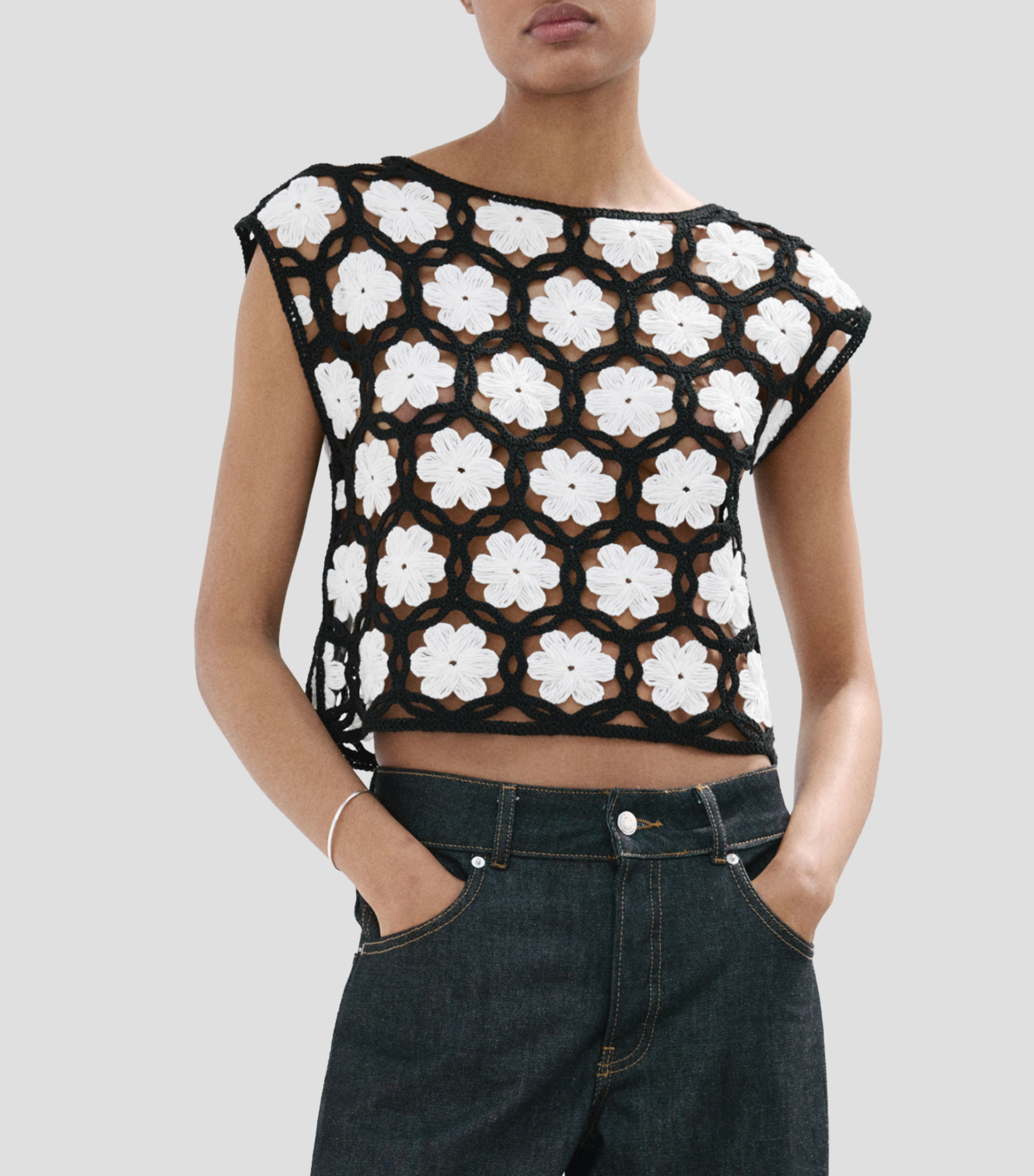 Suéter cuello barco Mujer