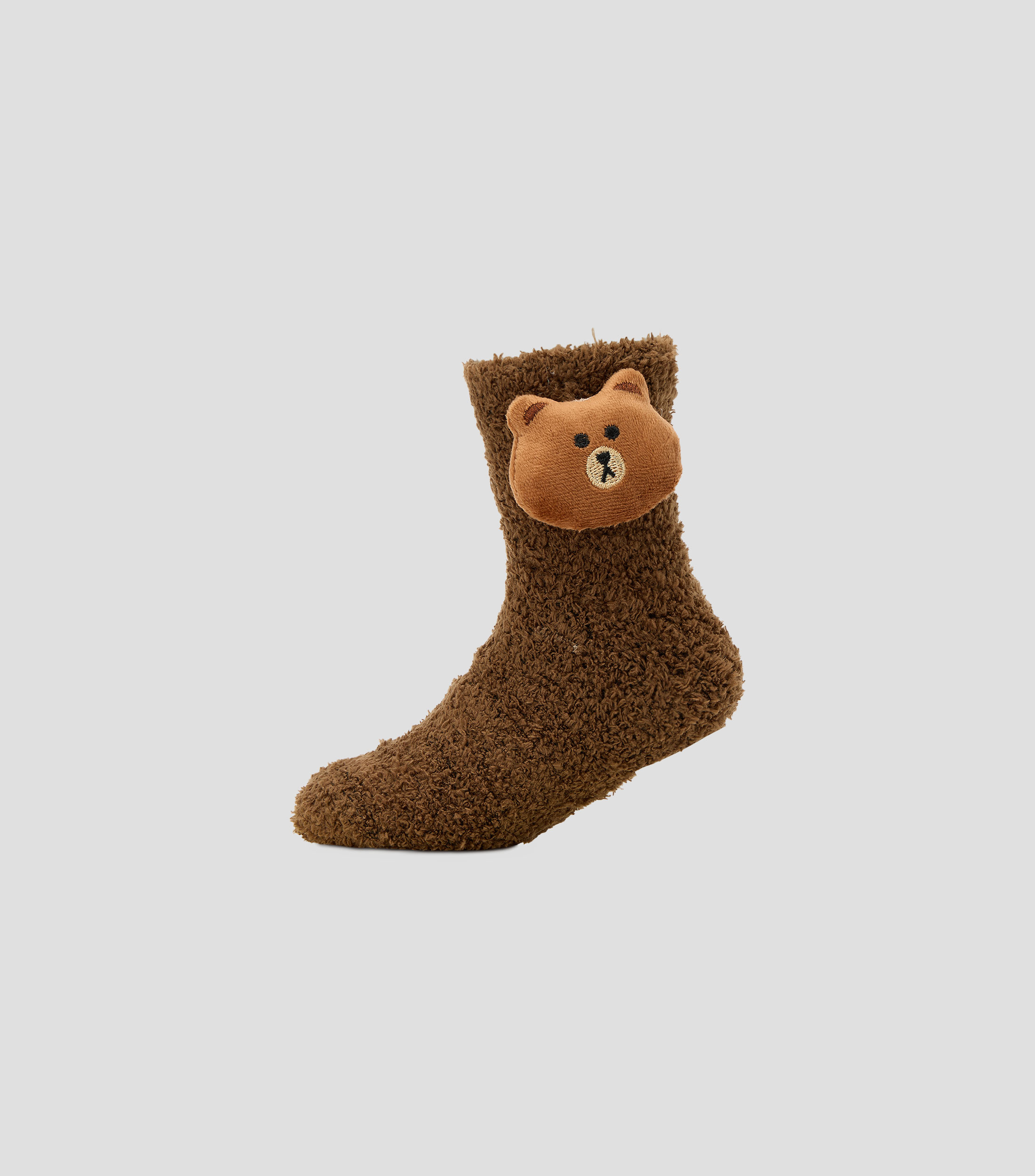 Calcetín aborregado oso 3D Niña