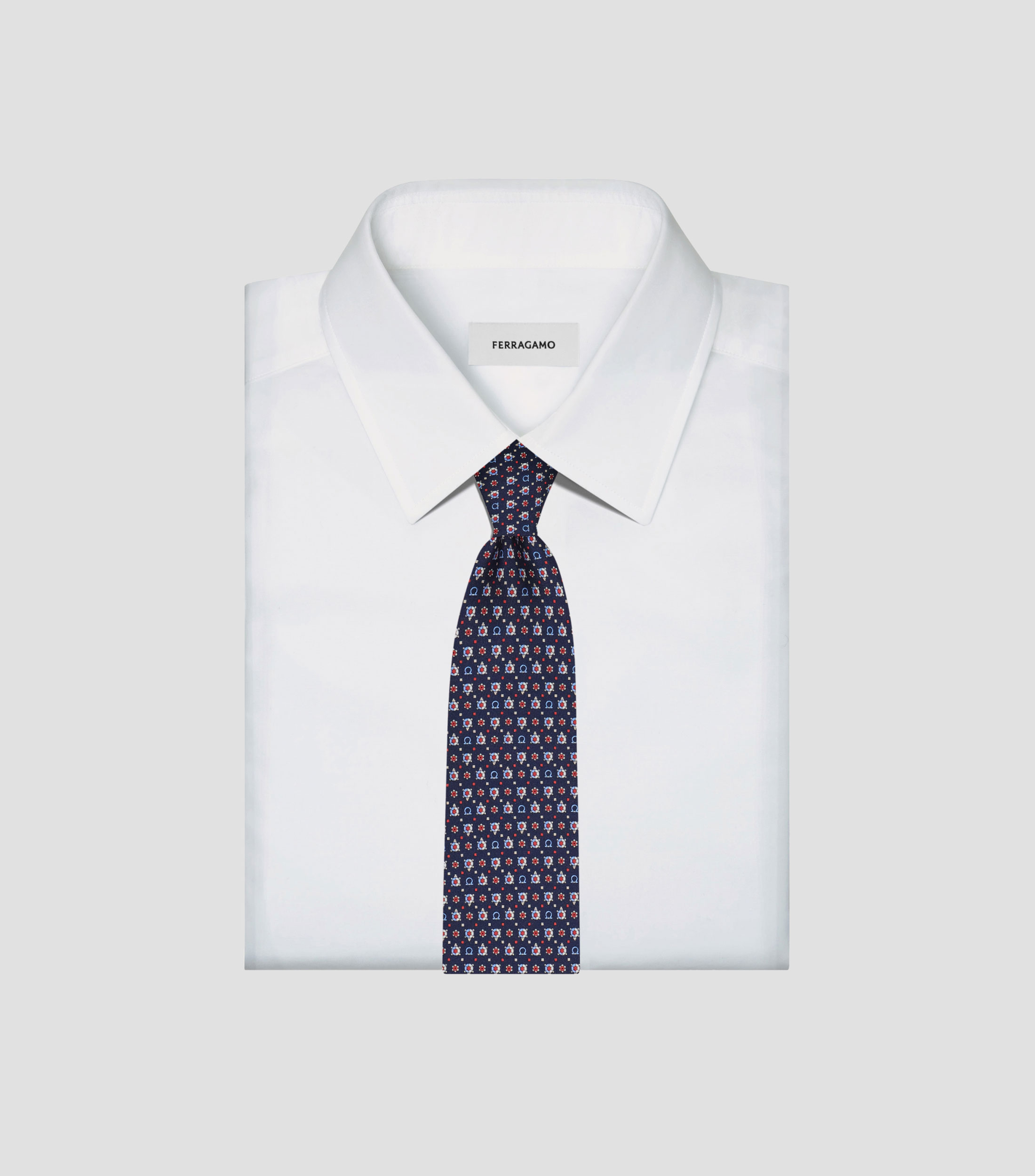 Corbata de seda estampado tortuga
