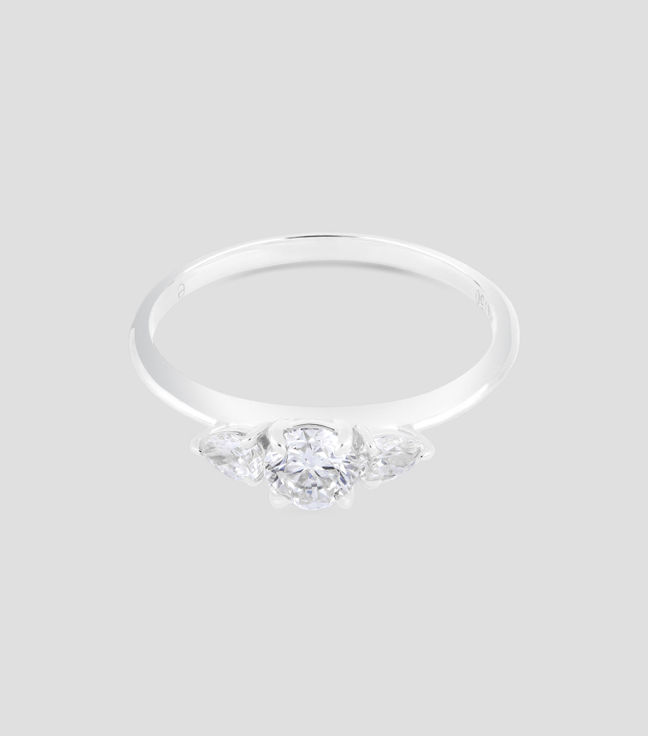 Anillo en Oro blanco 18 Kts Mujer