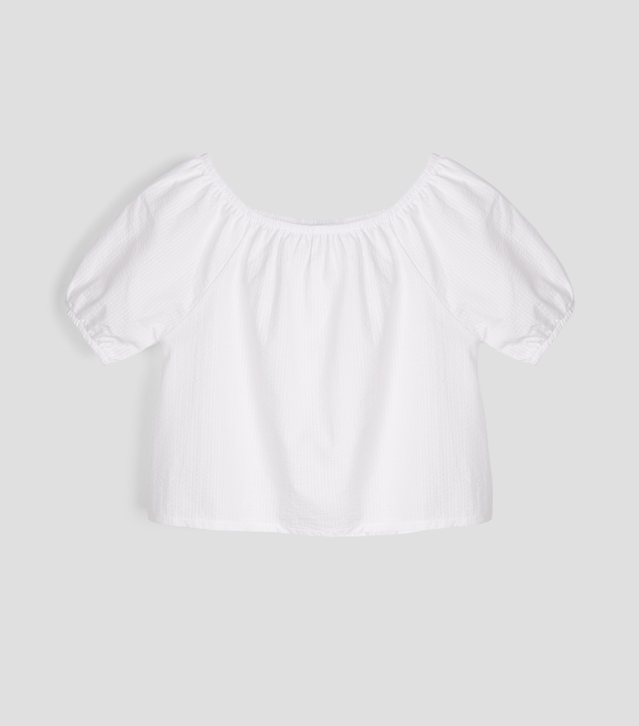 Blusa sólida manga corta Niña
