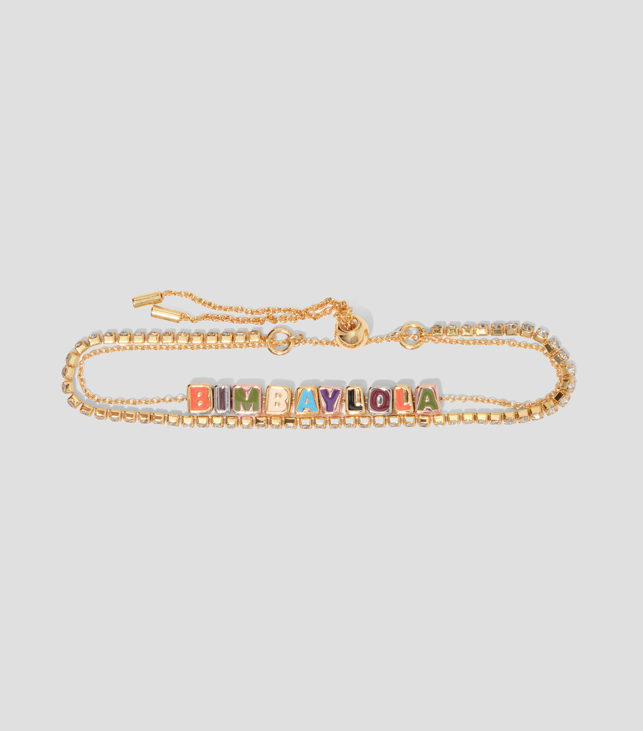 Pulsera doble logo dado multicolor Mujer