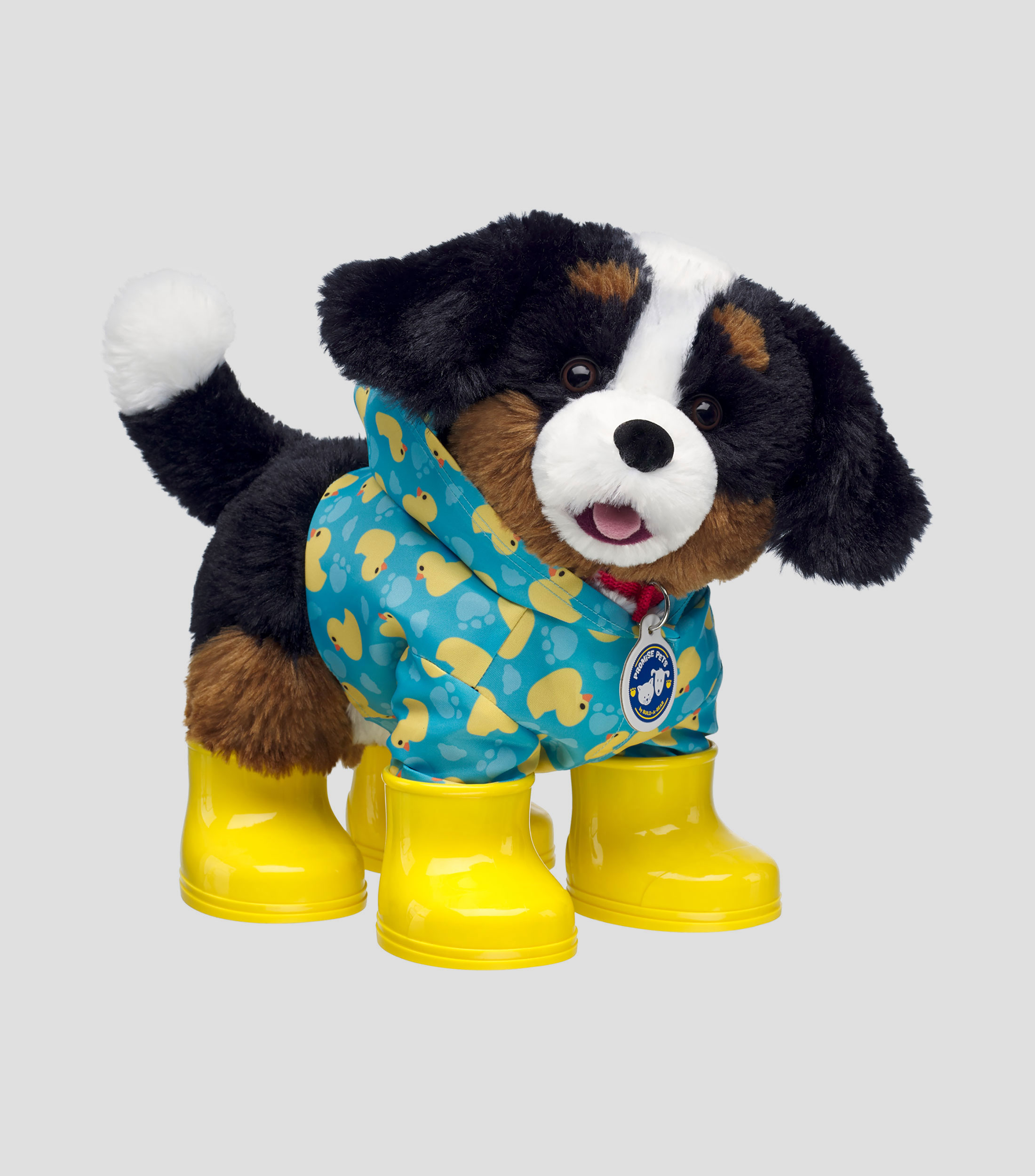 Botas amarillas de caucho para muñeco de peluche
