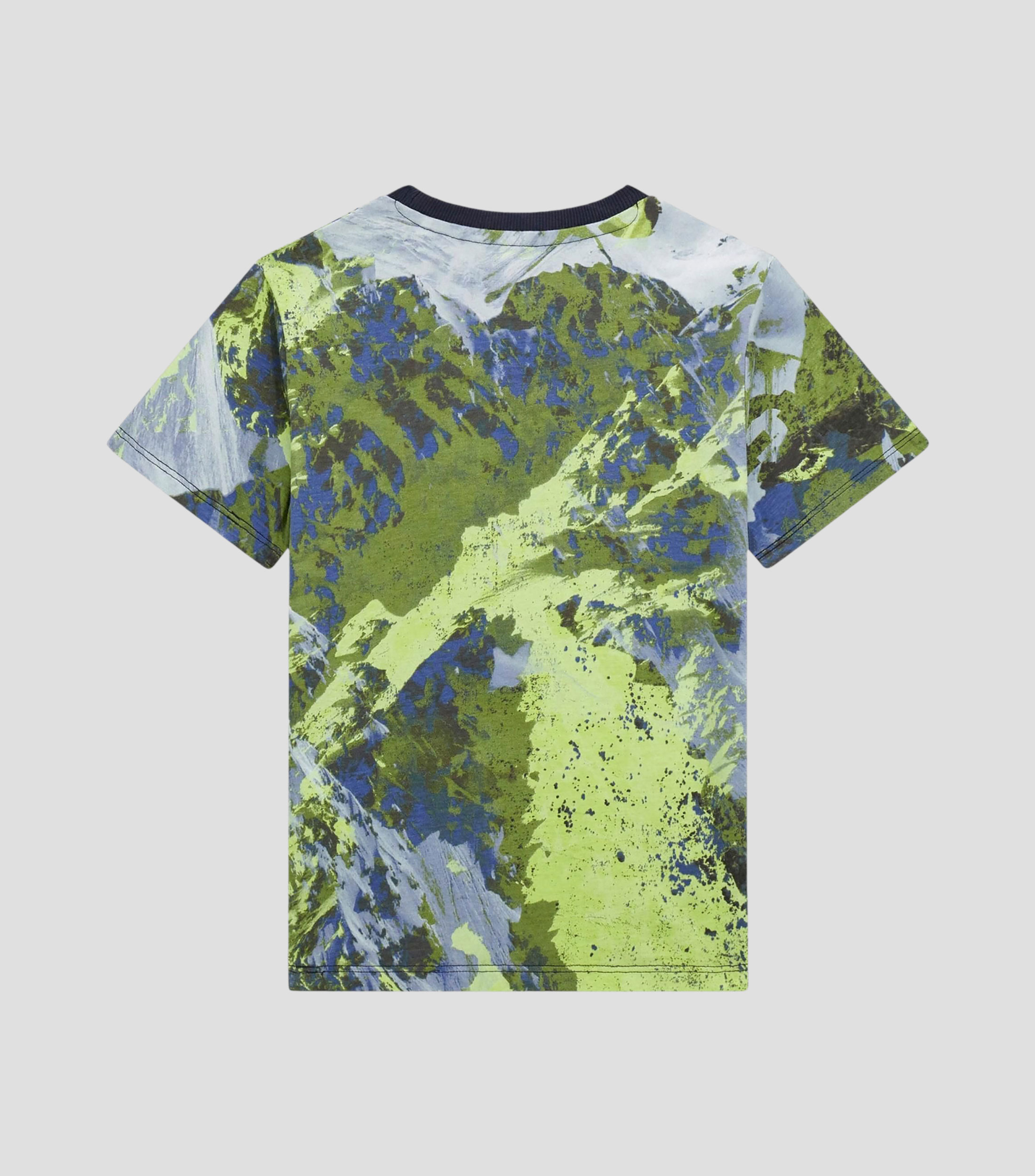 Playera de cuello redondo con manga corta estampada Niño