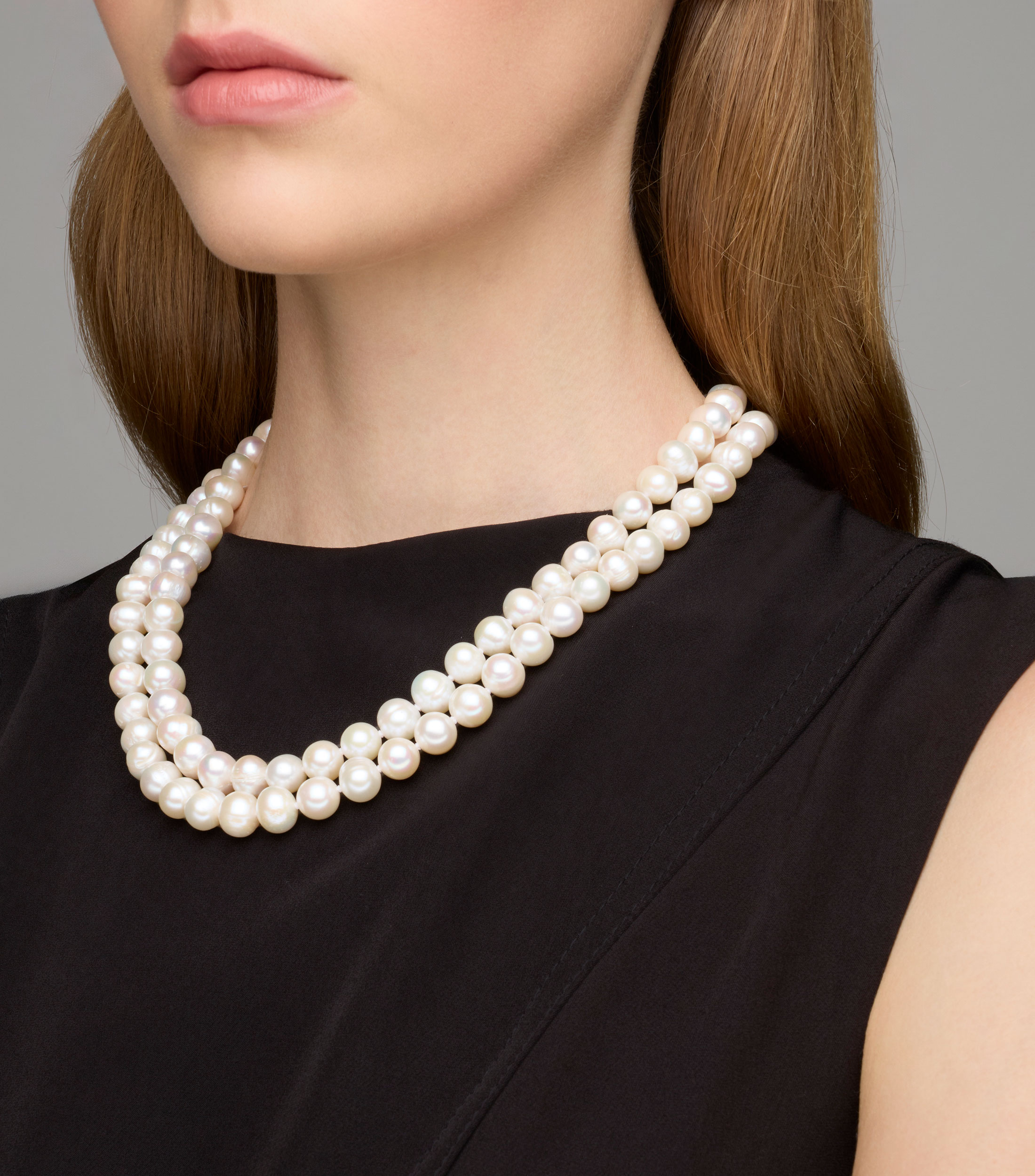Collar con perla blanca Mujer