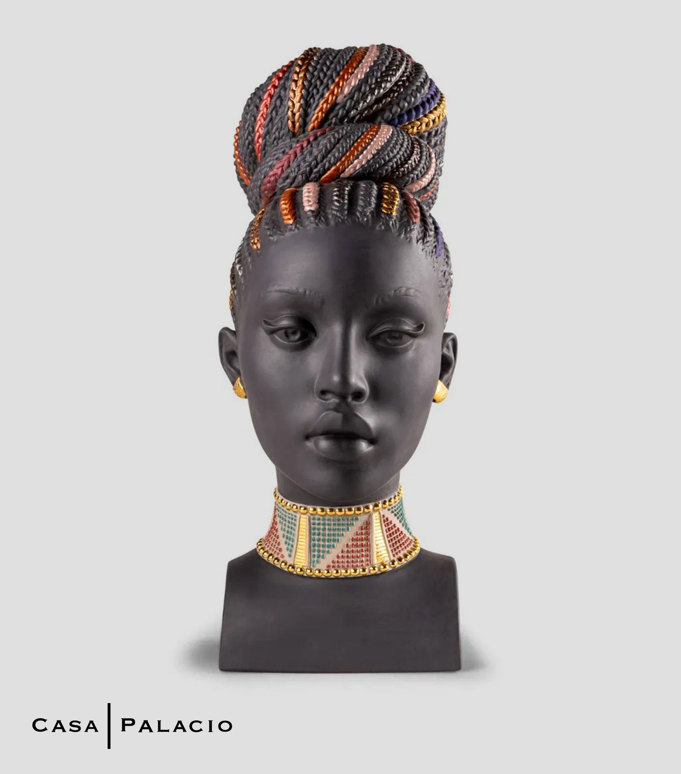 Escultura Colores de África en porcelana