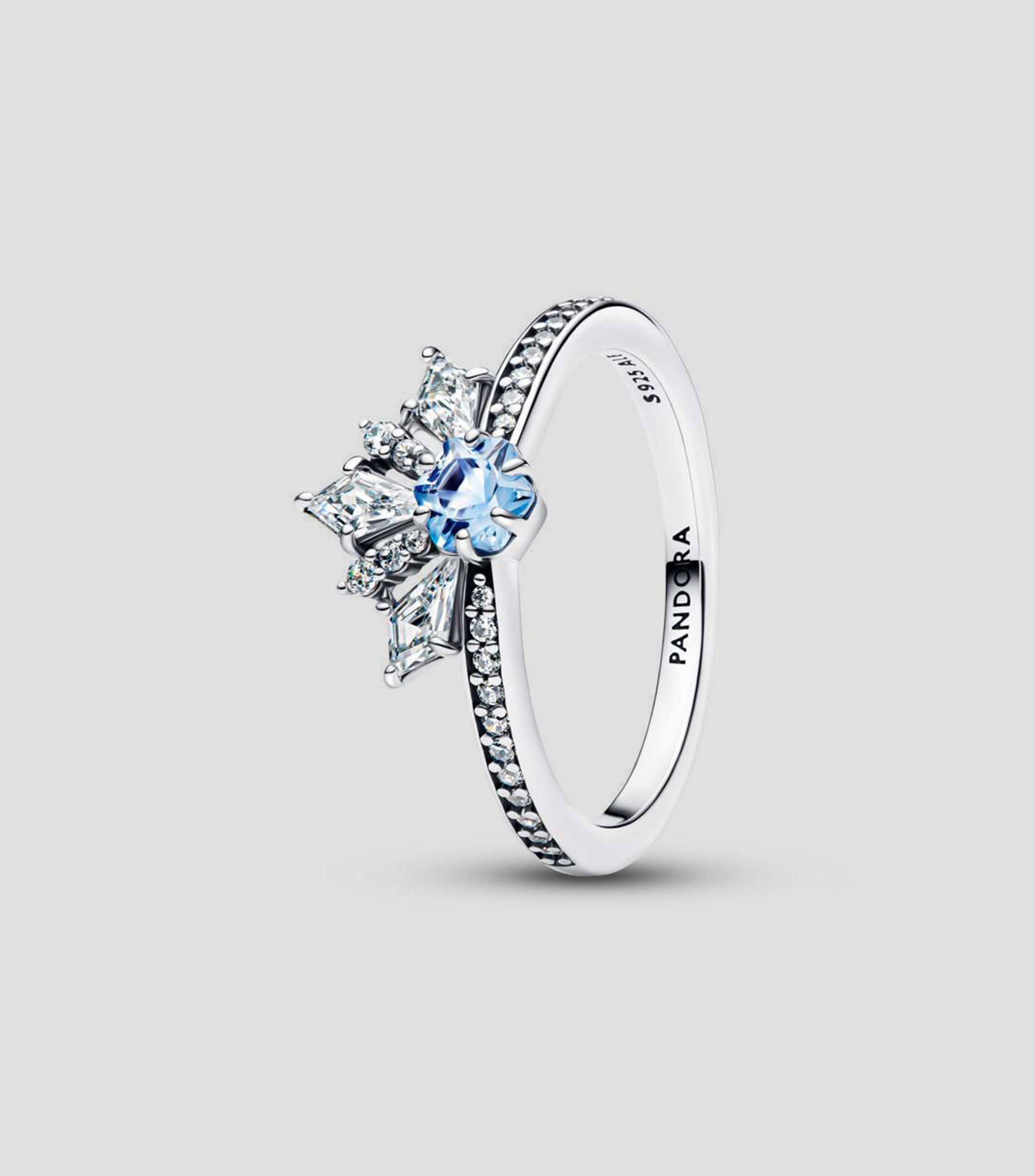 Anillo en plata .925 Frozen con circonitas Mujer