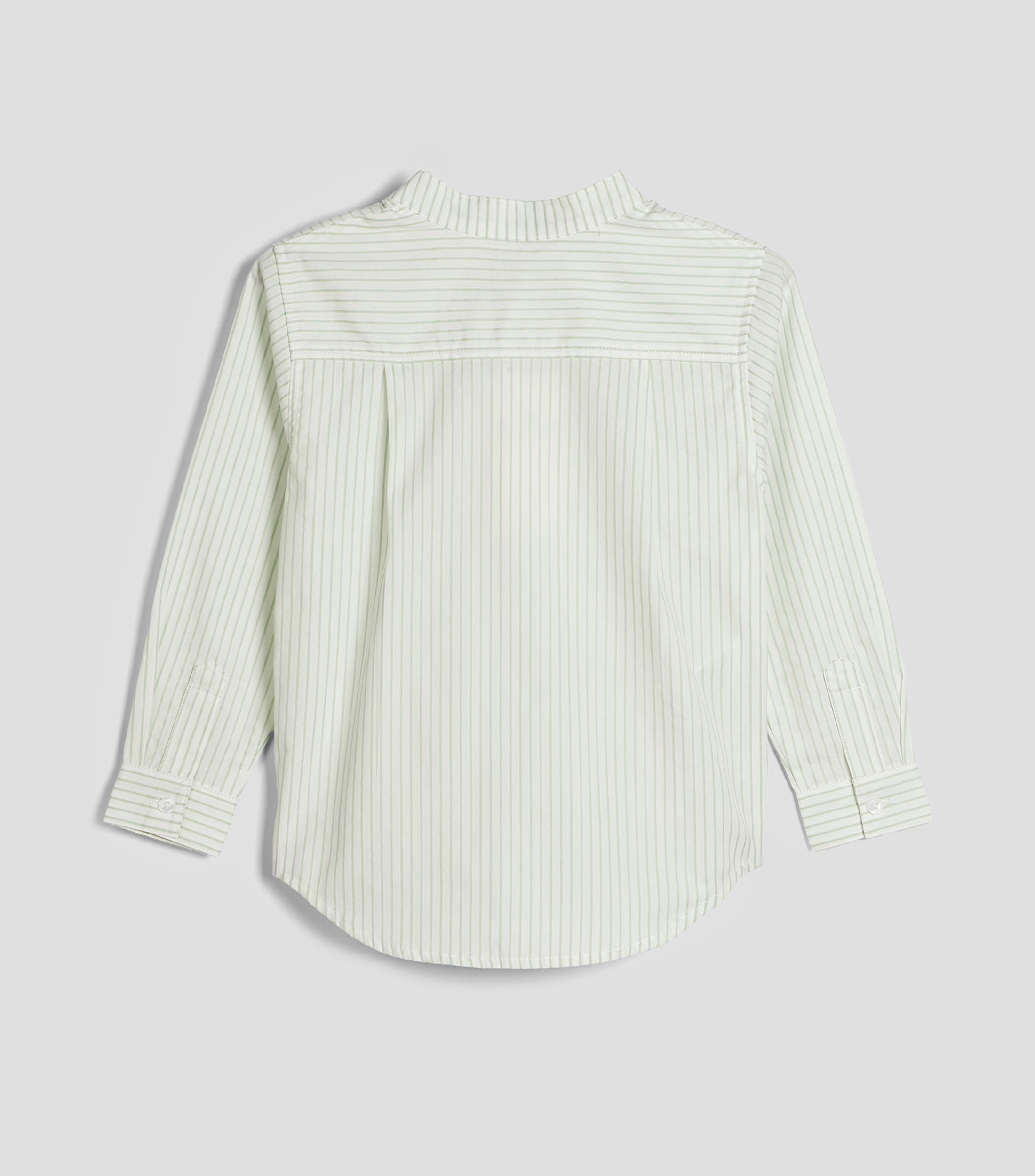 Camisa de rayas cuello mao manga larga Niño