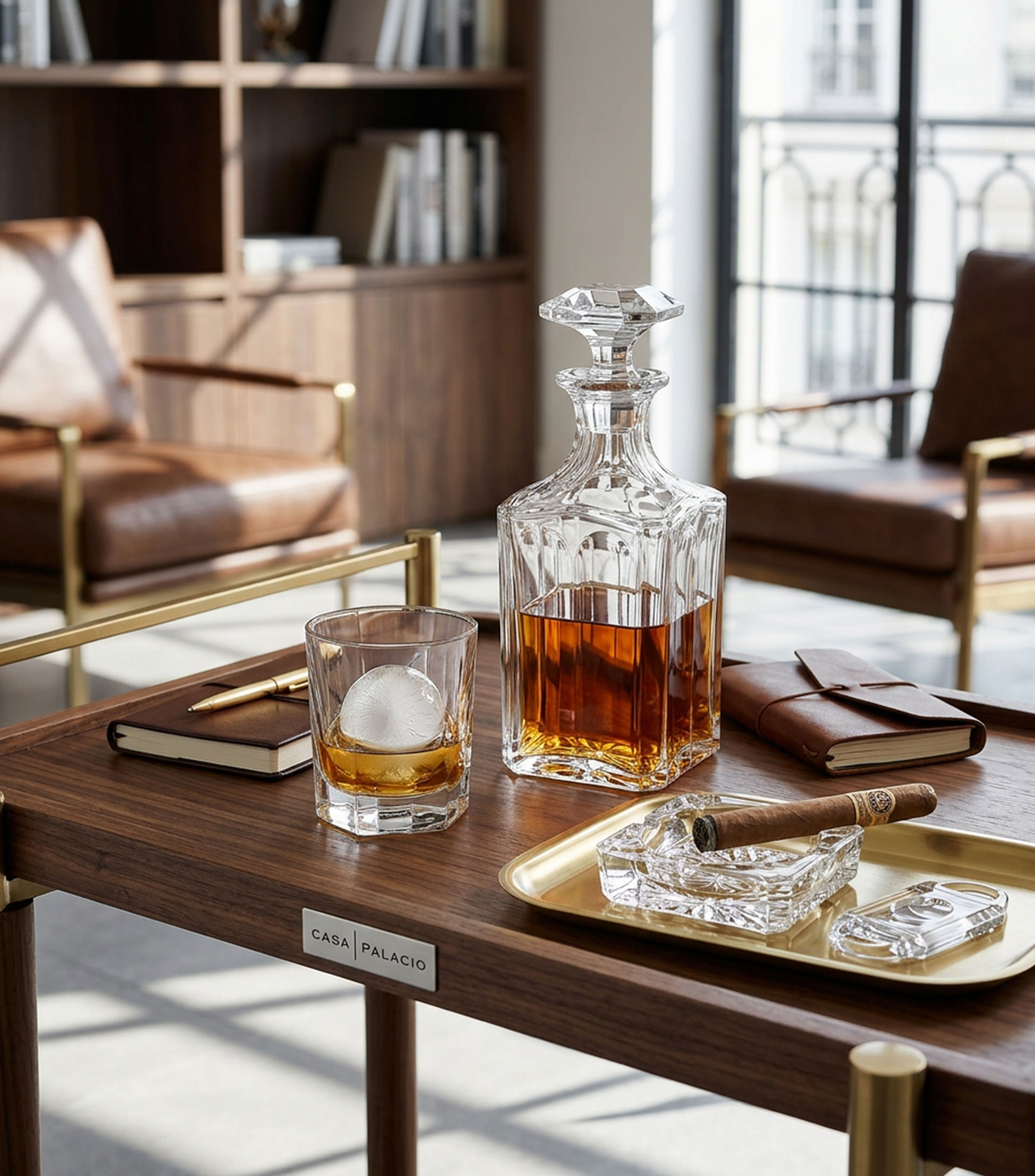 Decantador para Whisky Harcourt 1841 en cristal