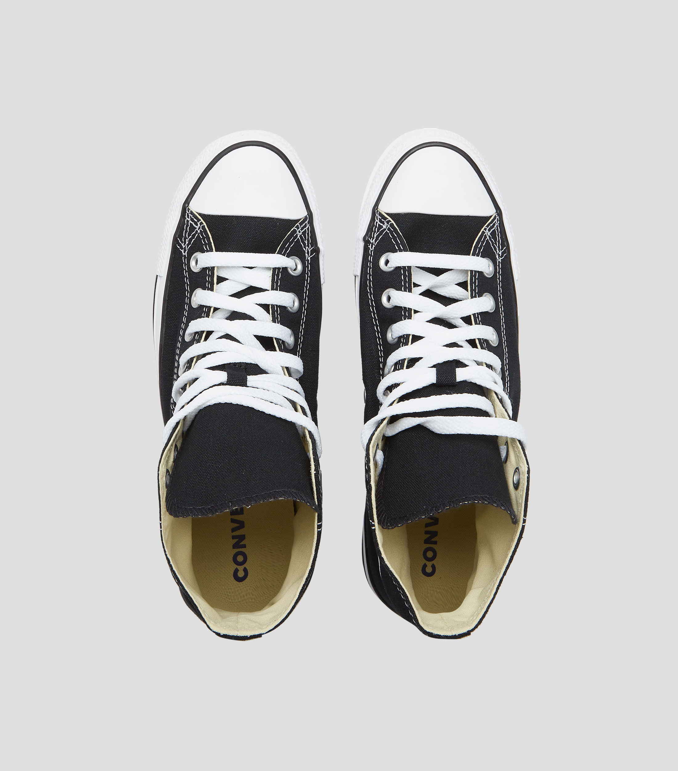 Tenis casuales tipo botín Chuck Taylor negros Hombre