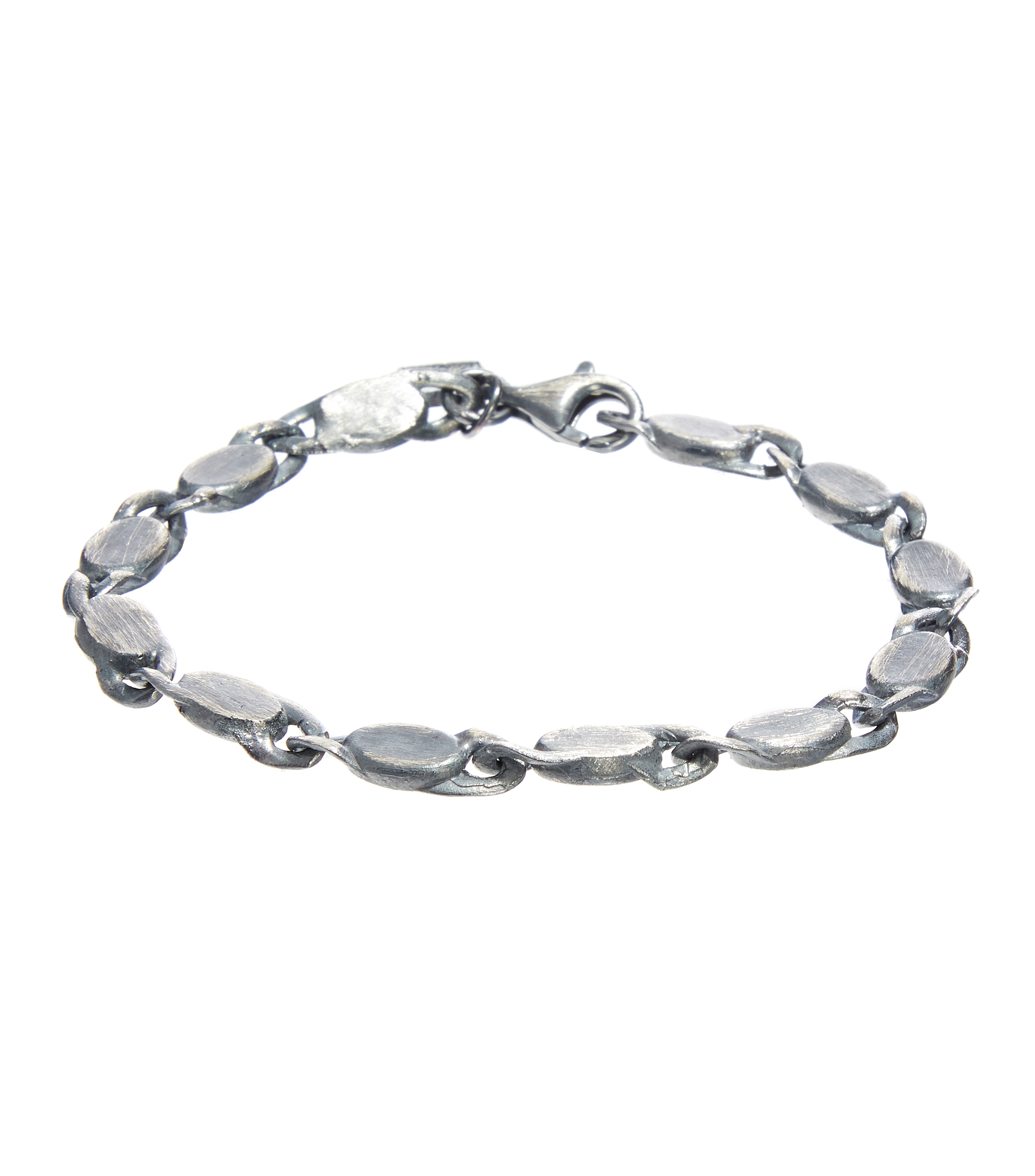Brazalete en plata Hombre
