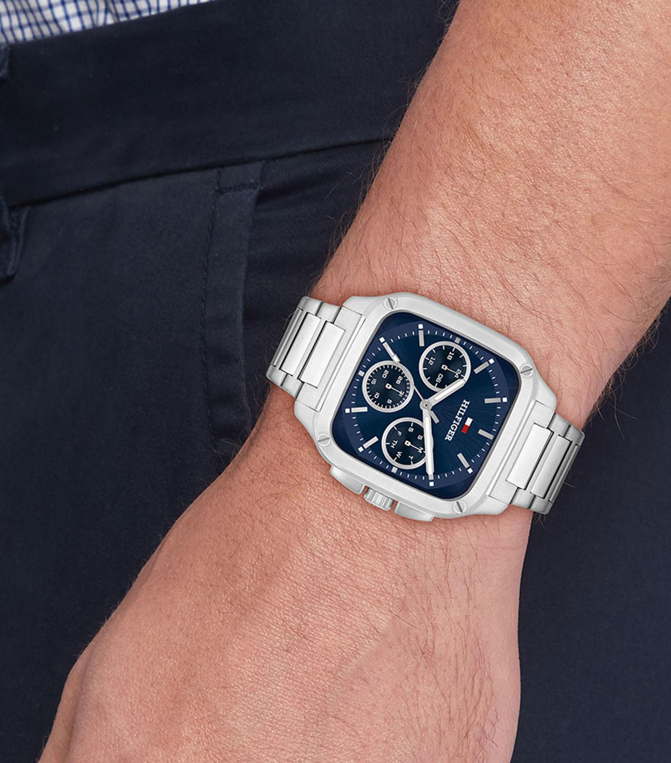 Reloj para hombre Herald Deportivo, Plateado