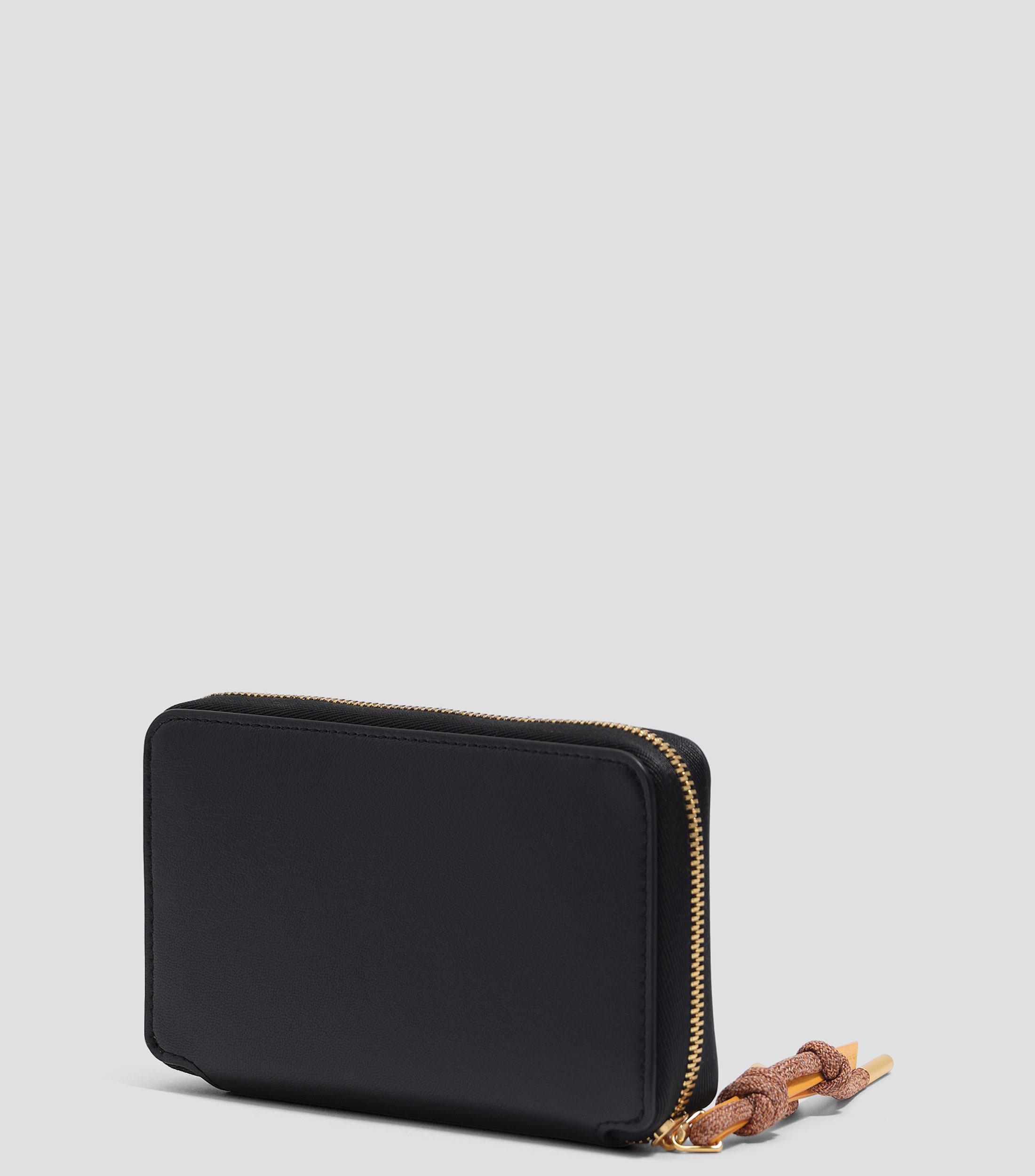 Cartera horizontal mediana piel negra Mujer