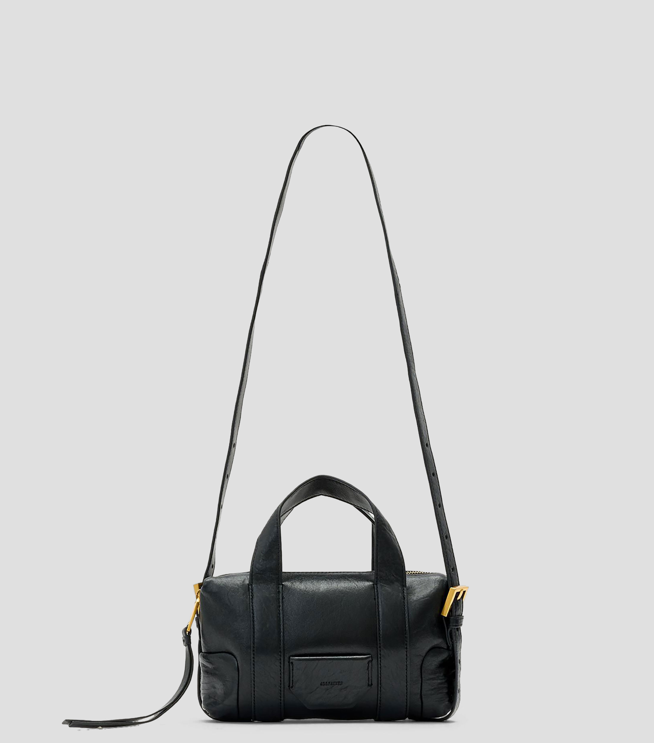 Bolsa crossbody en piel con diseño texturizado sólido Ares Mujer