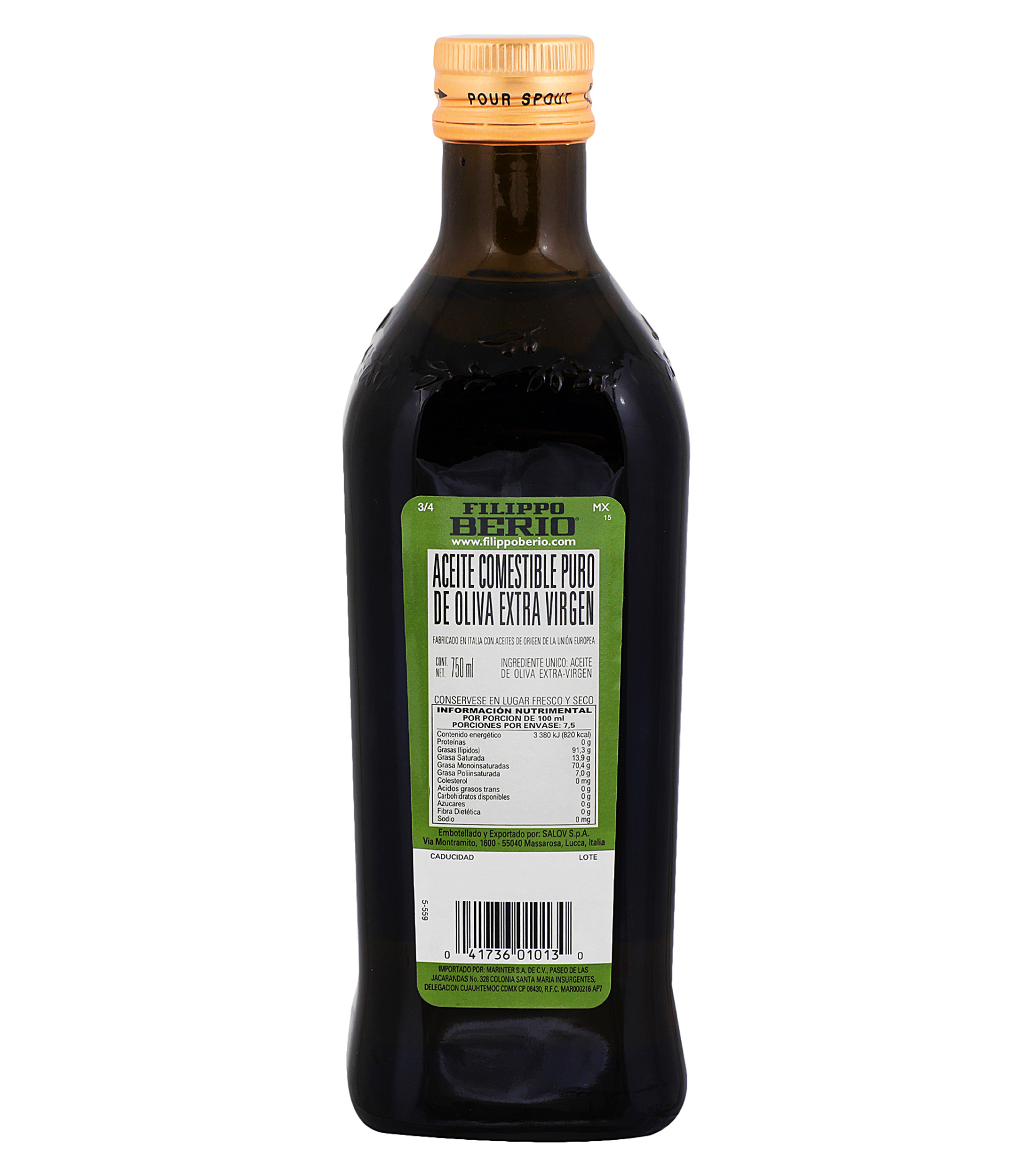Aceite de Oliva Extra Virgen, 750 ml