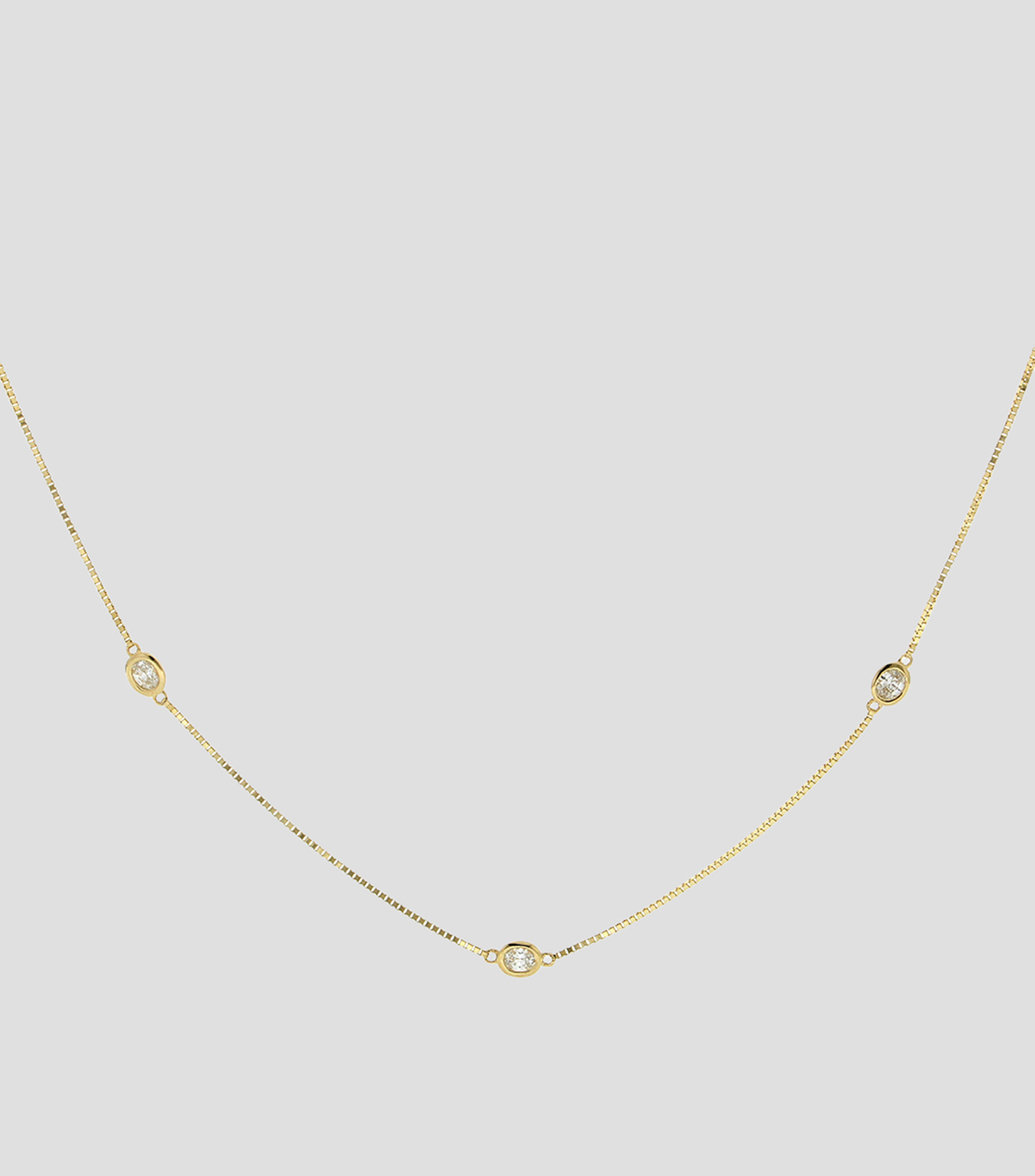 Gargantilla en oro amarillo de 18 kilates Consent Mujer