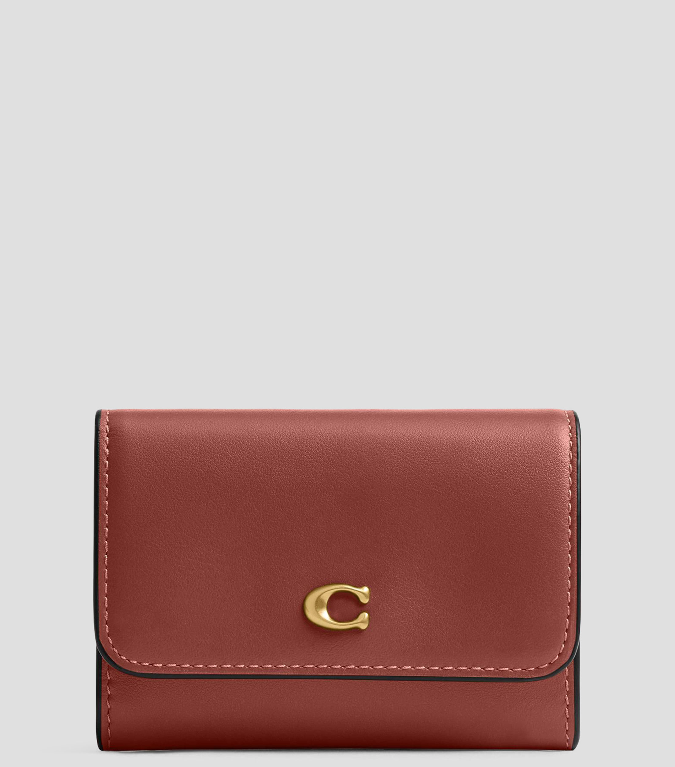 Cartera en piel Essential lisa Mujer
