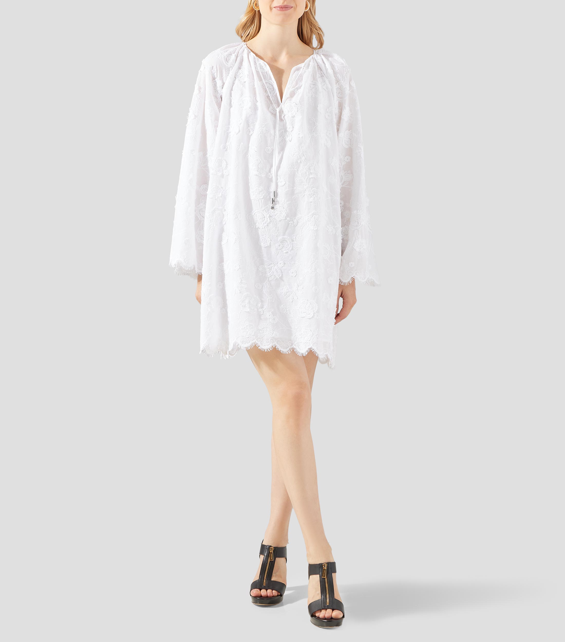 Vestido corto manga larga fantasía Mujer