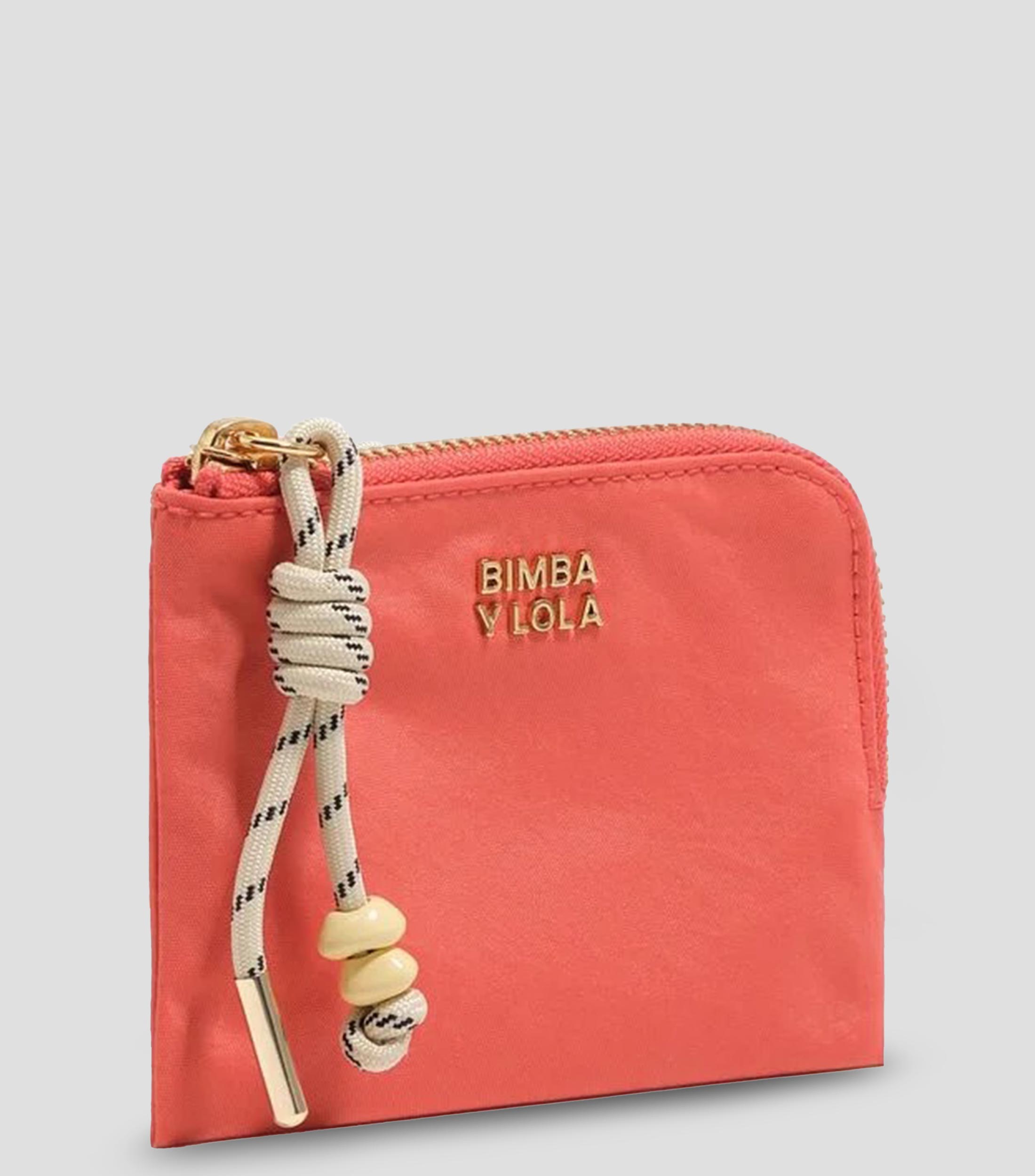 Monedero nylon coral Mujer