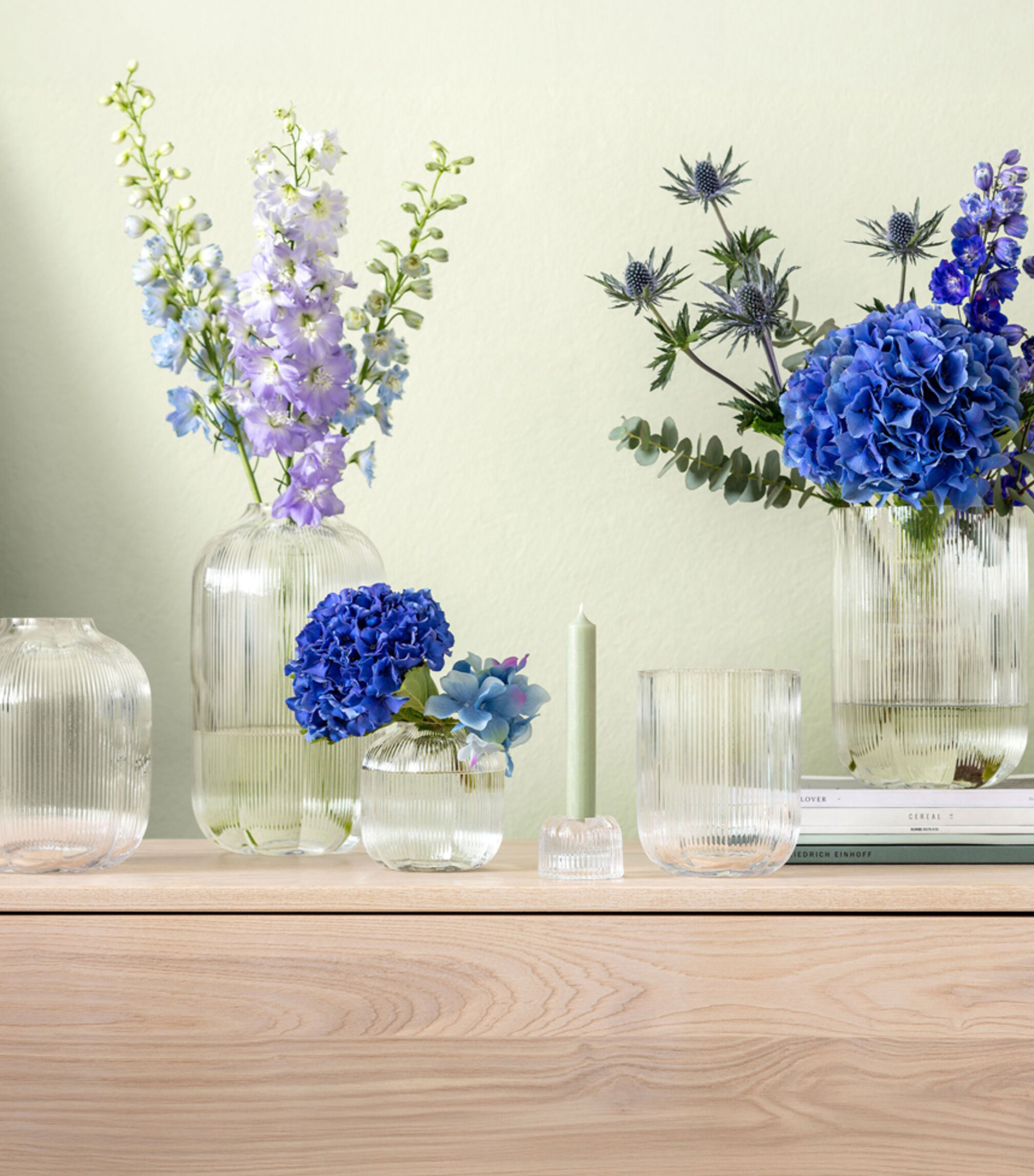 Jarrón decorativo Fleur en cristal