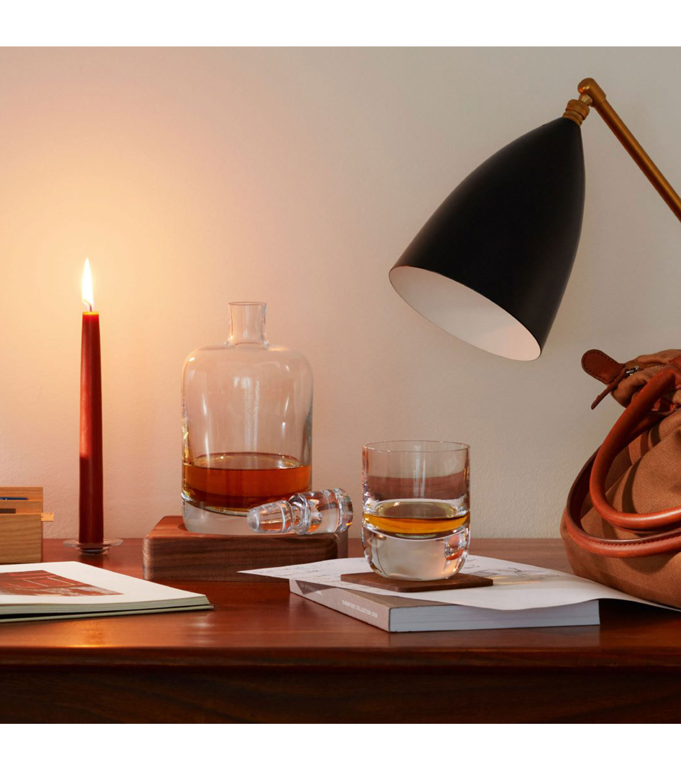 Set 2 Vasos para Whisky con Portavaso Tumbler