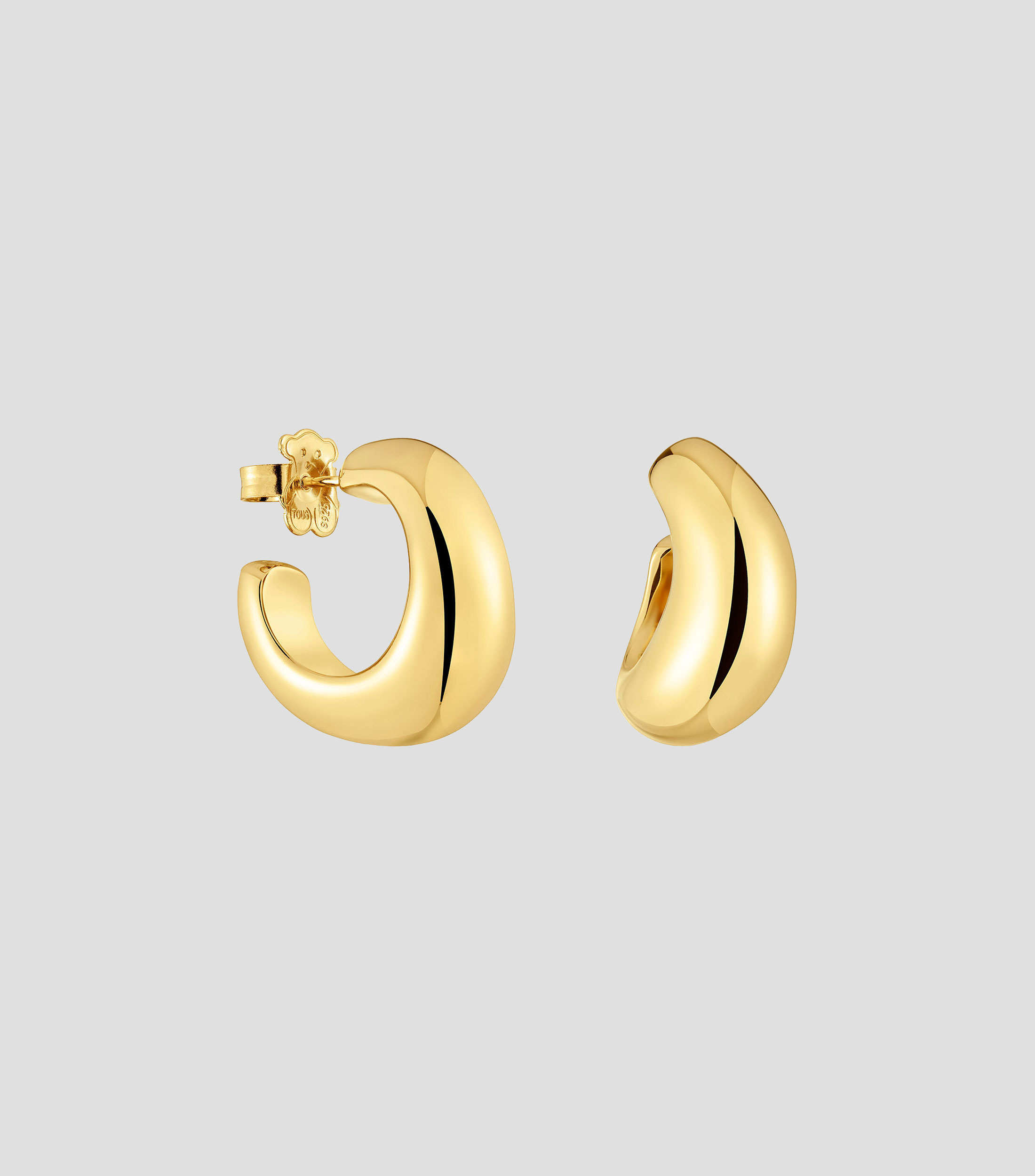 Aretes de aro en plata Galia Basics Mujer