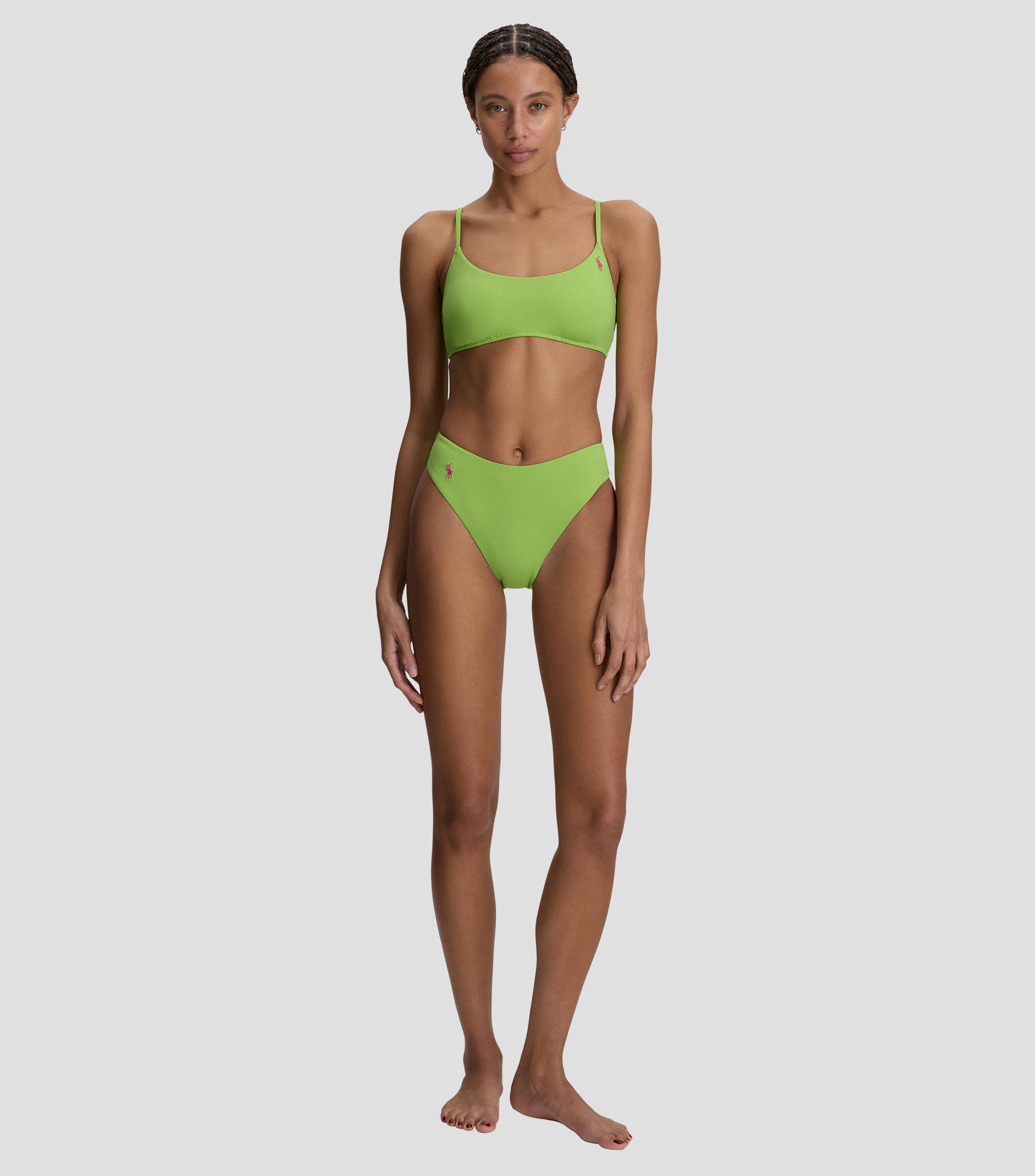 Bikini top liso sin mangas Mujer