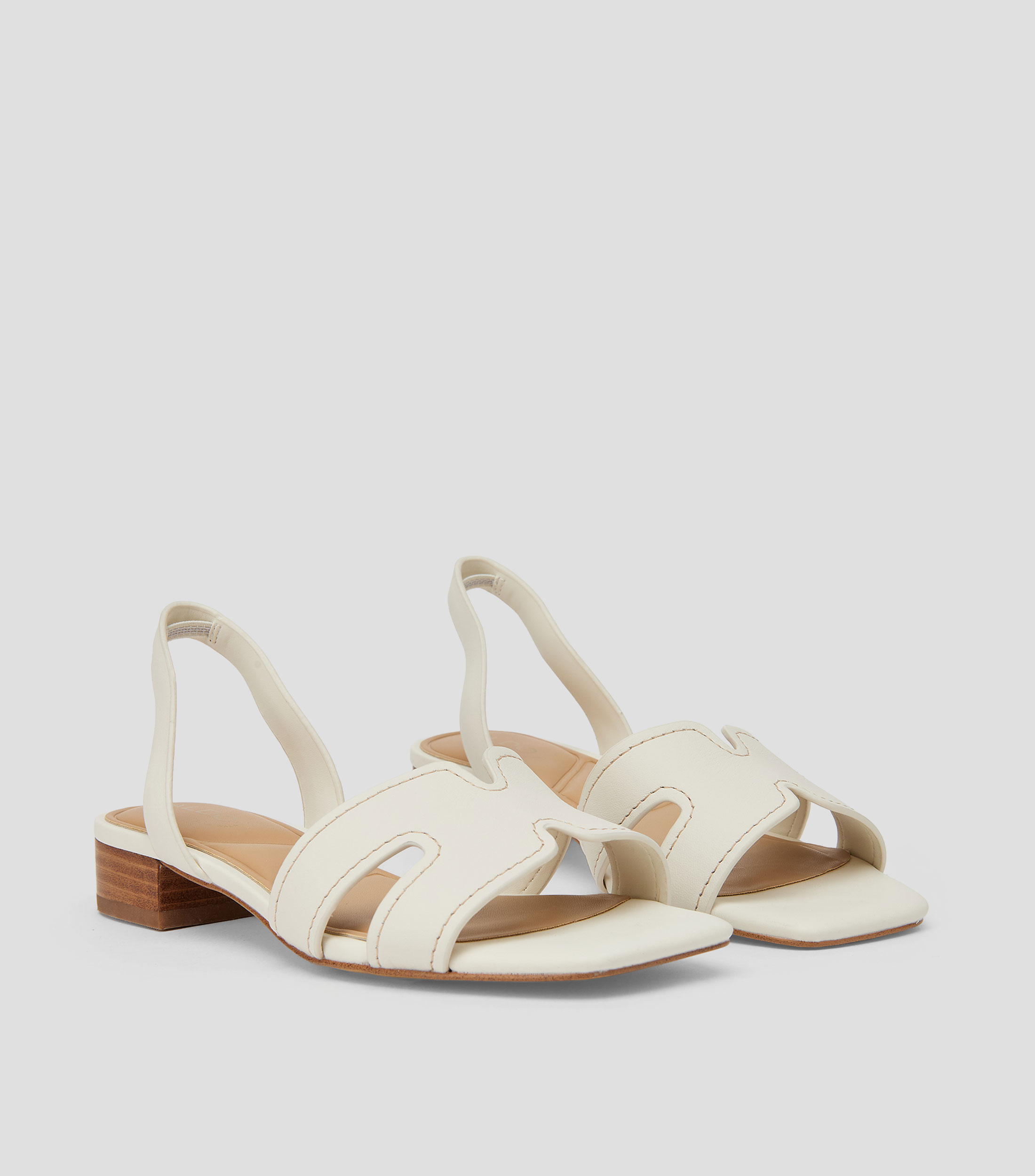 Sandalias con tacón bajo cuadrado Mujer