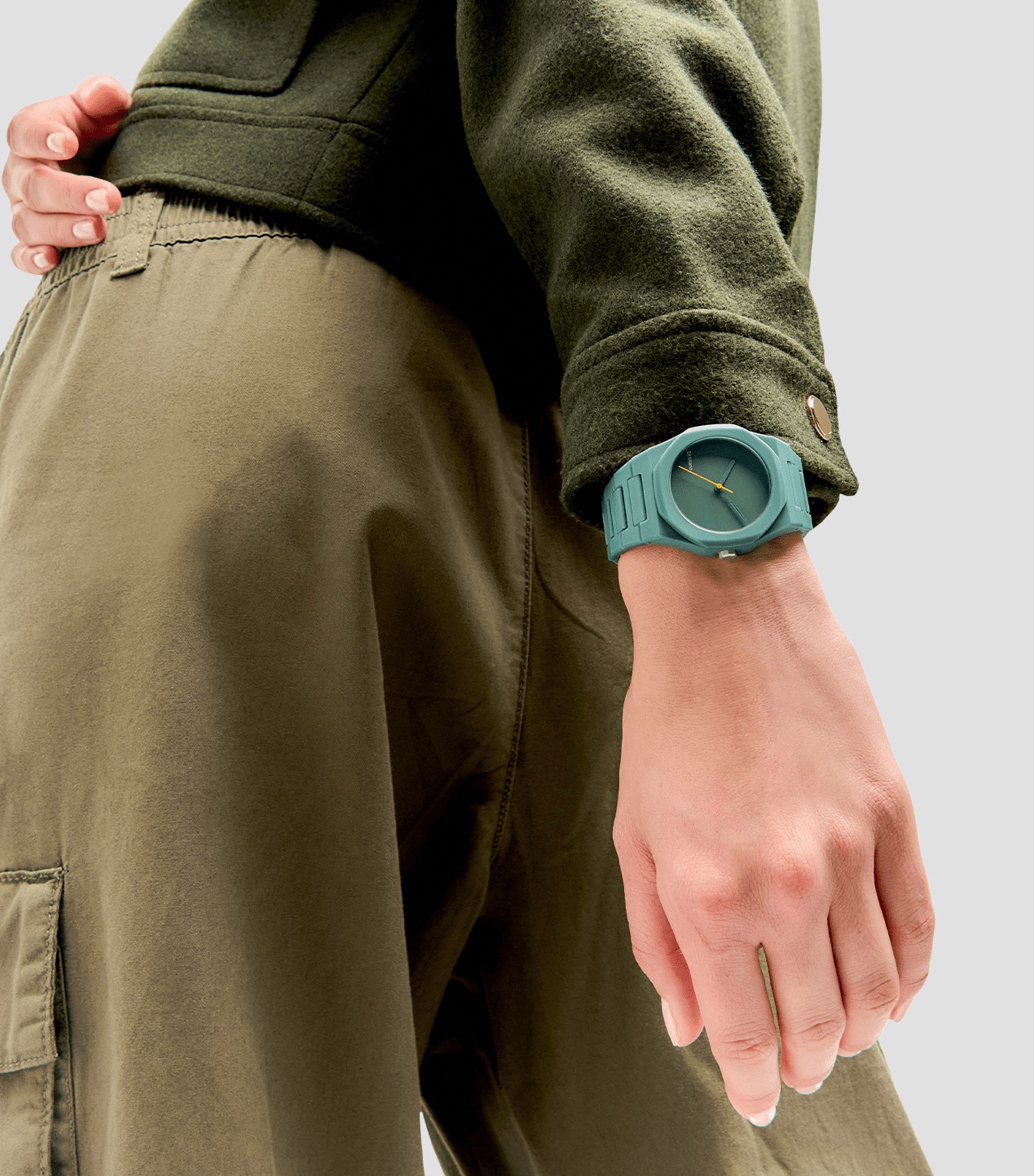 Reloj para Hombre Polycarbon casual verde