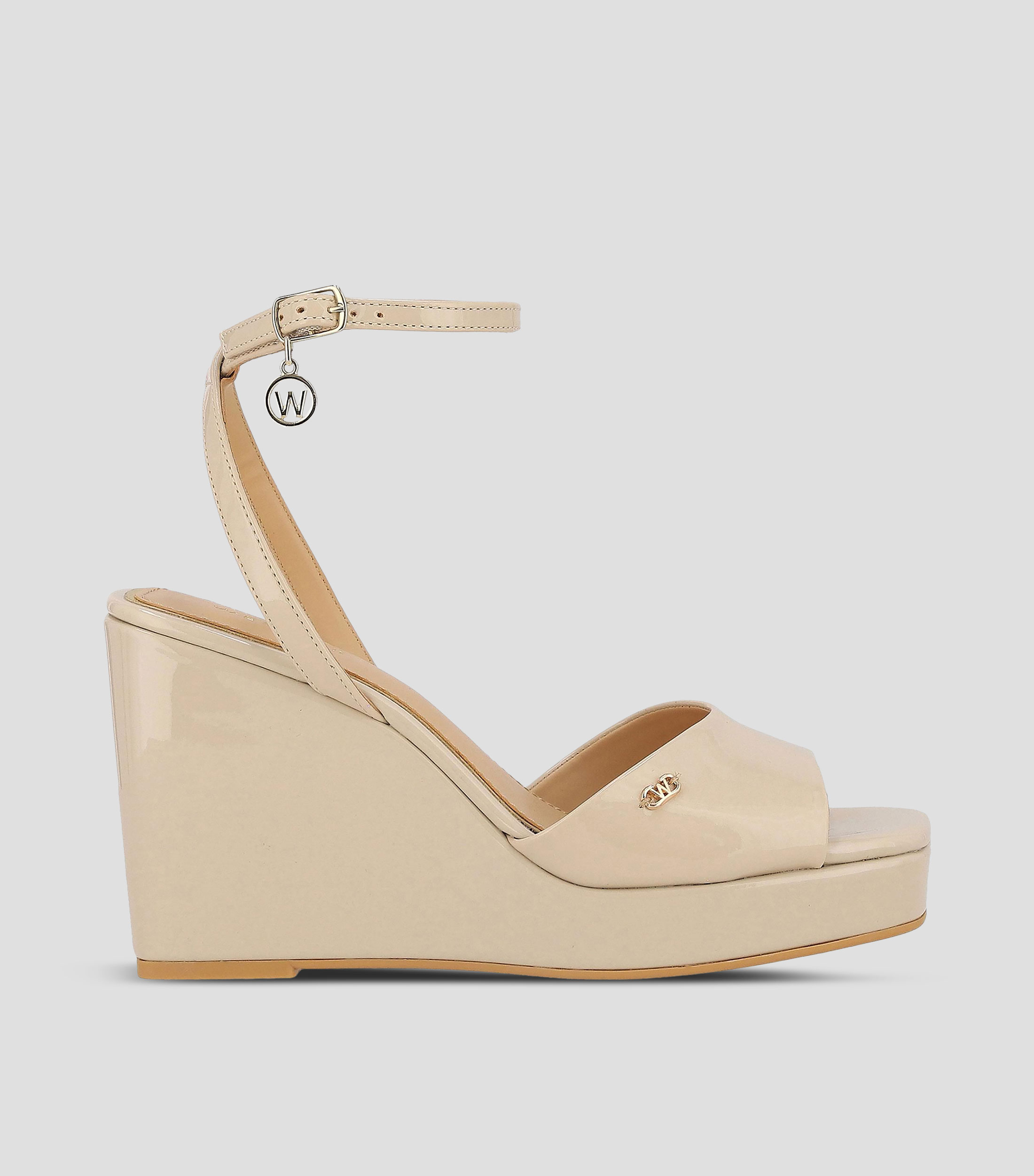 Sandalias casuales tacón alto ancho Mujer